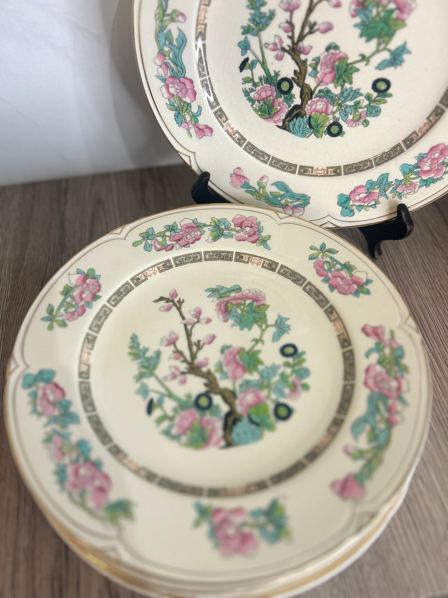 Set of 6 Morley Ware Indian Tree Side Plates