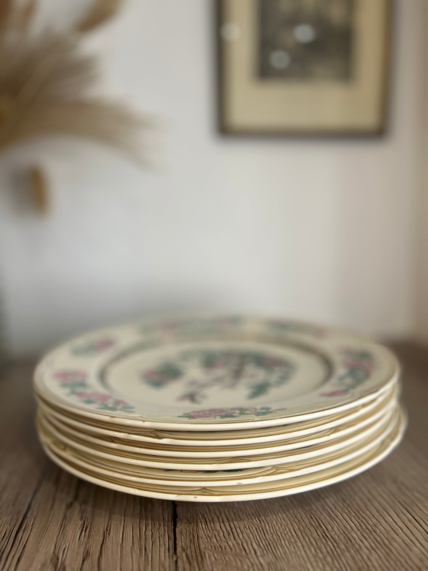 Set of 6 Morley Ware Indian Tree Side Plates