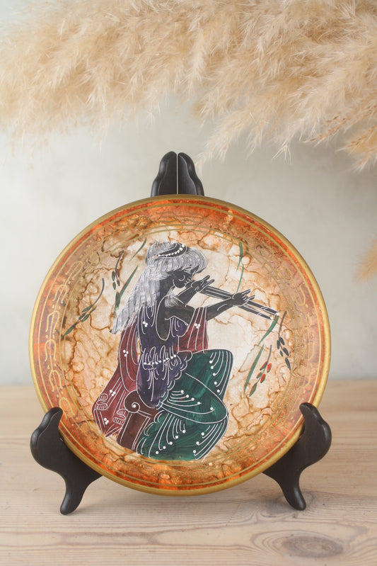 Greek Hand Painted Hanging Plate