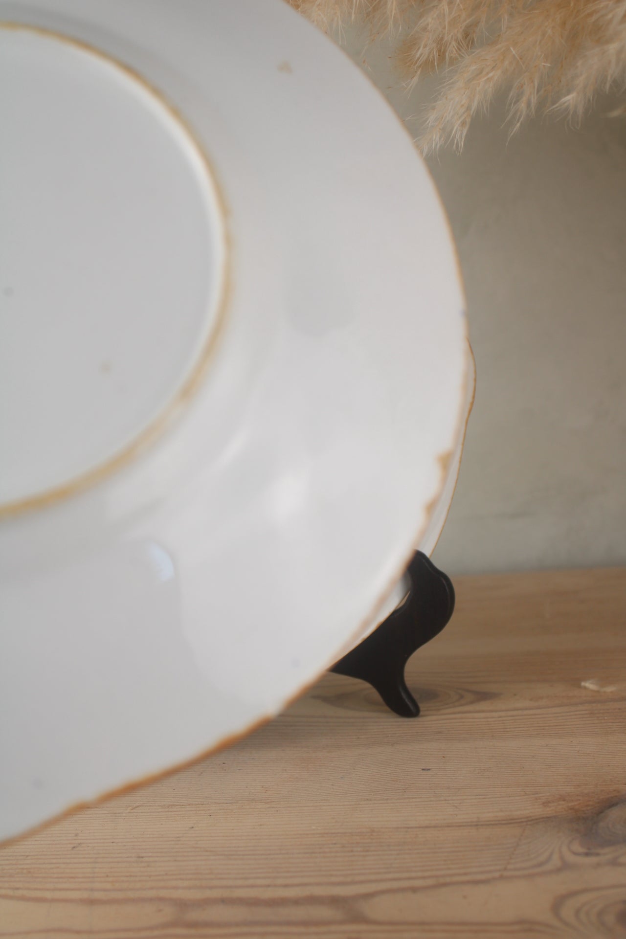 Pair of Blue and White Leaf Plates