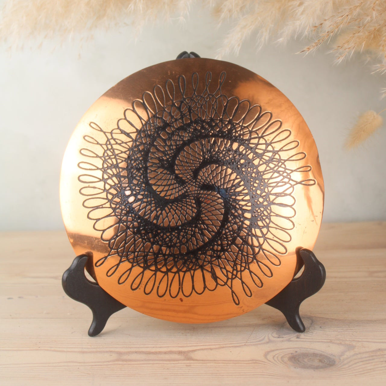 Zambian Copper Decorated Hanging Plate