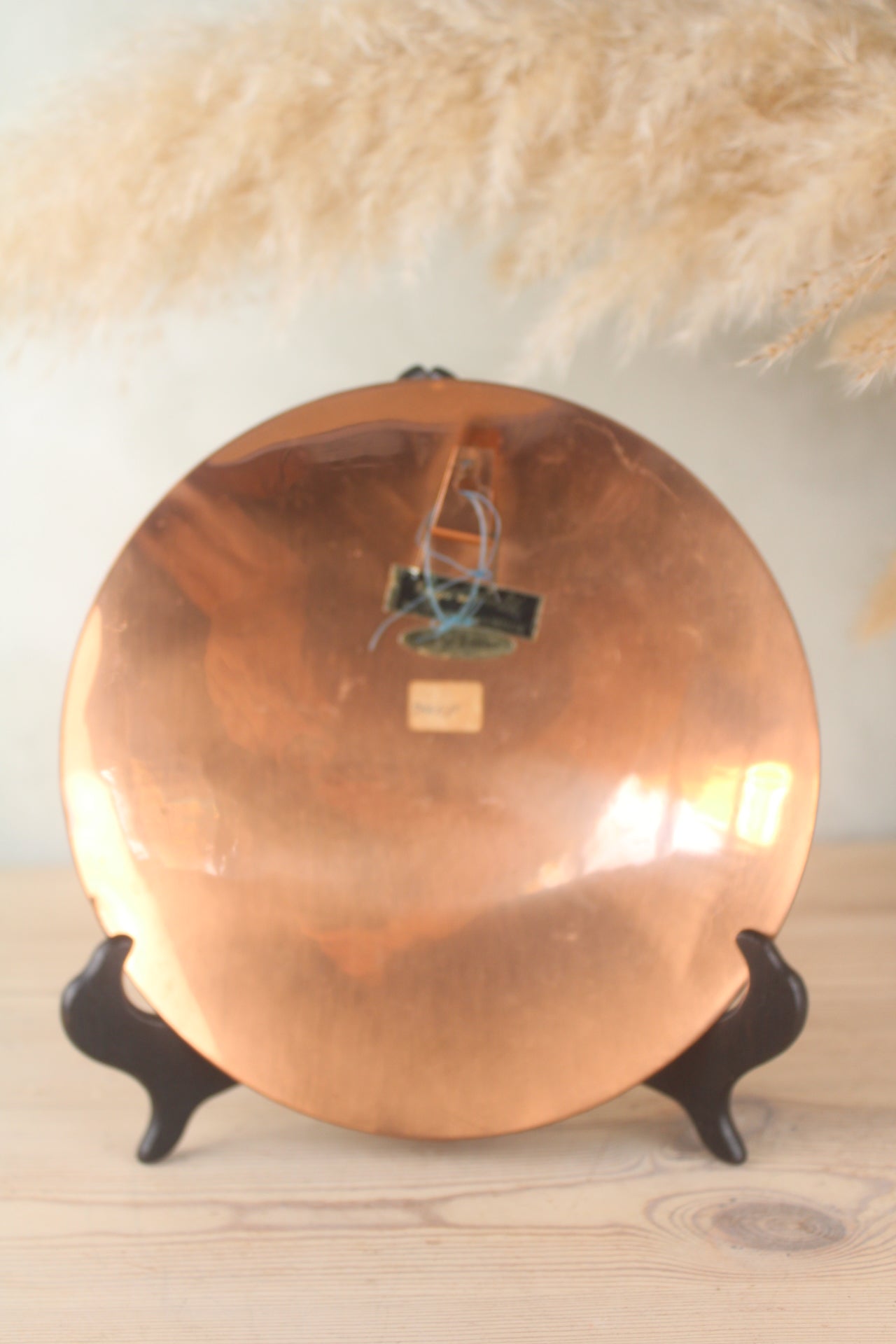 Zambian Copper Decorated Hanging Plate