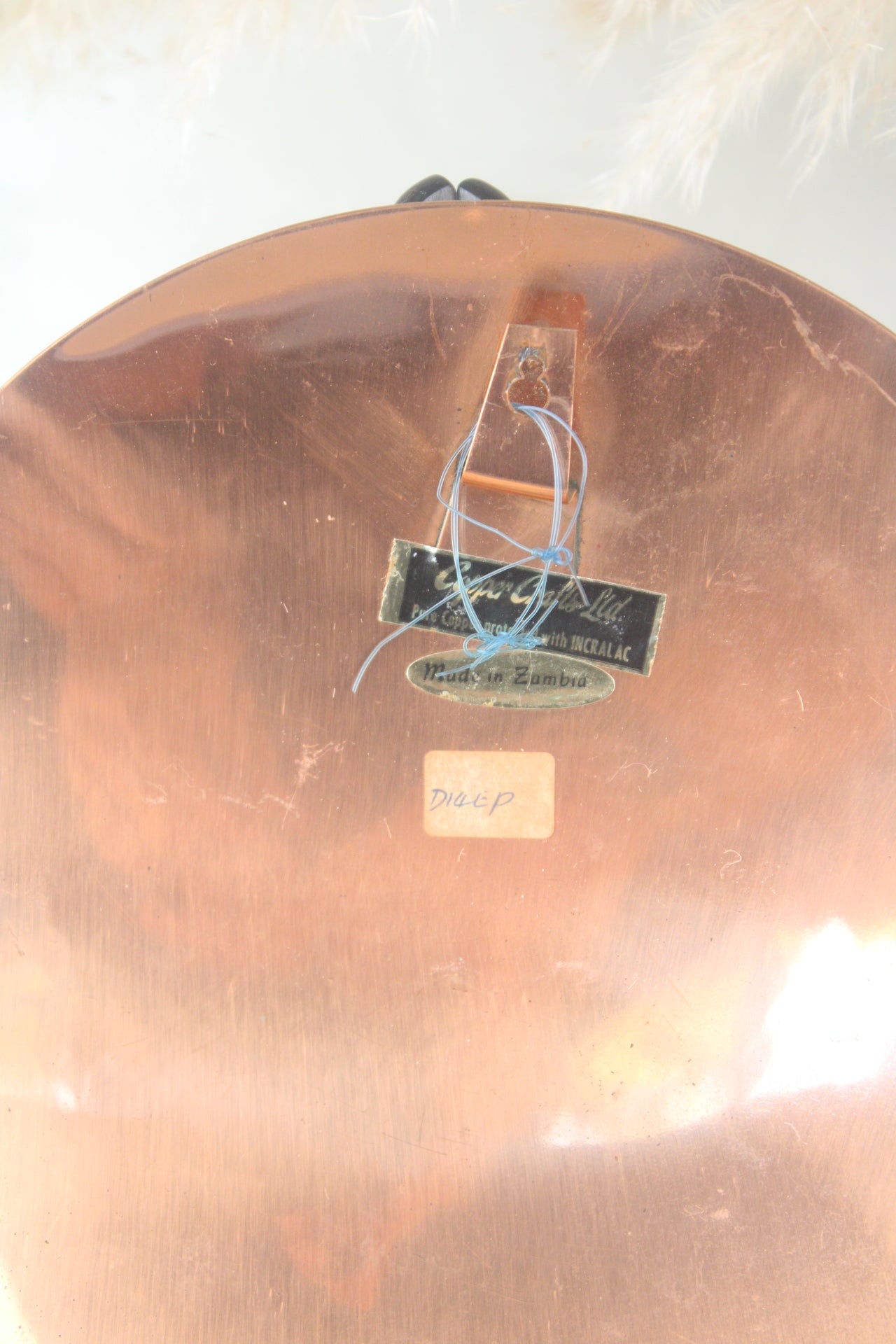 Zambian Copper Decorated Hanging Plate