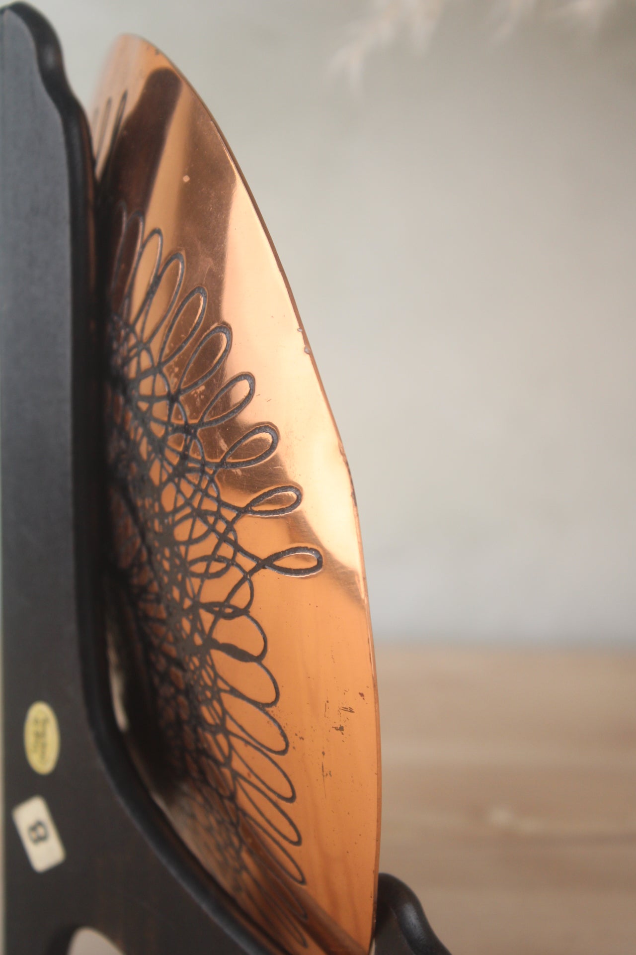 Zambian Copper Decorated Hanging Plate