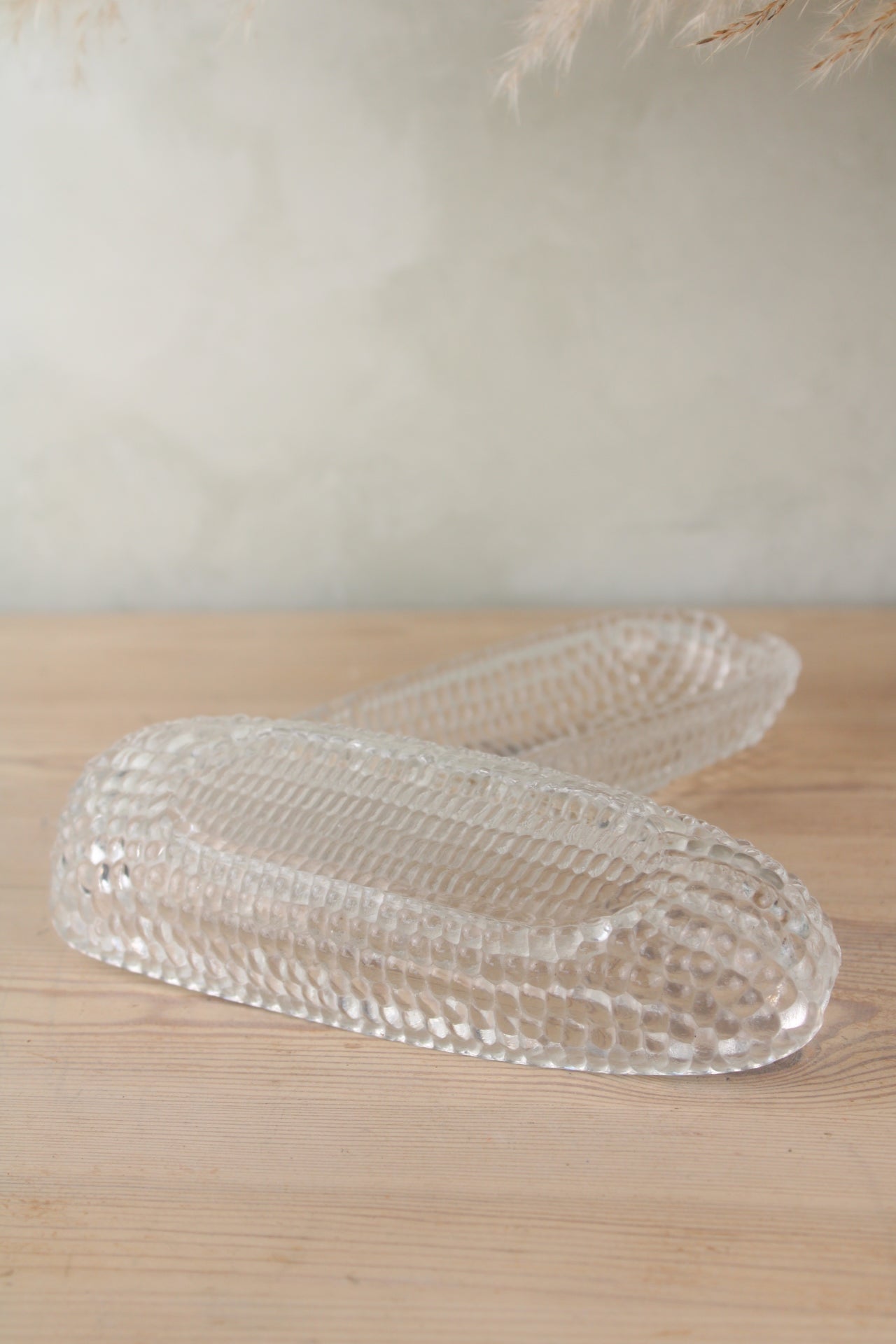 Pair of Glass Corn Dishes