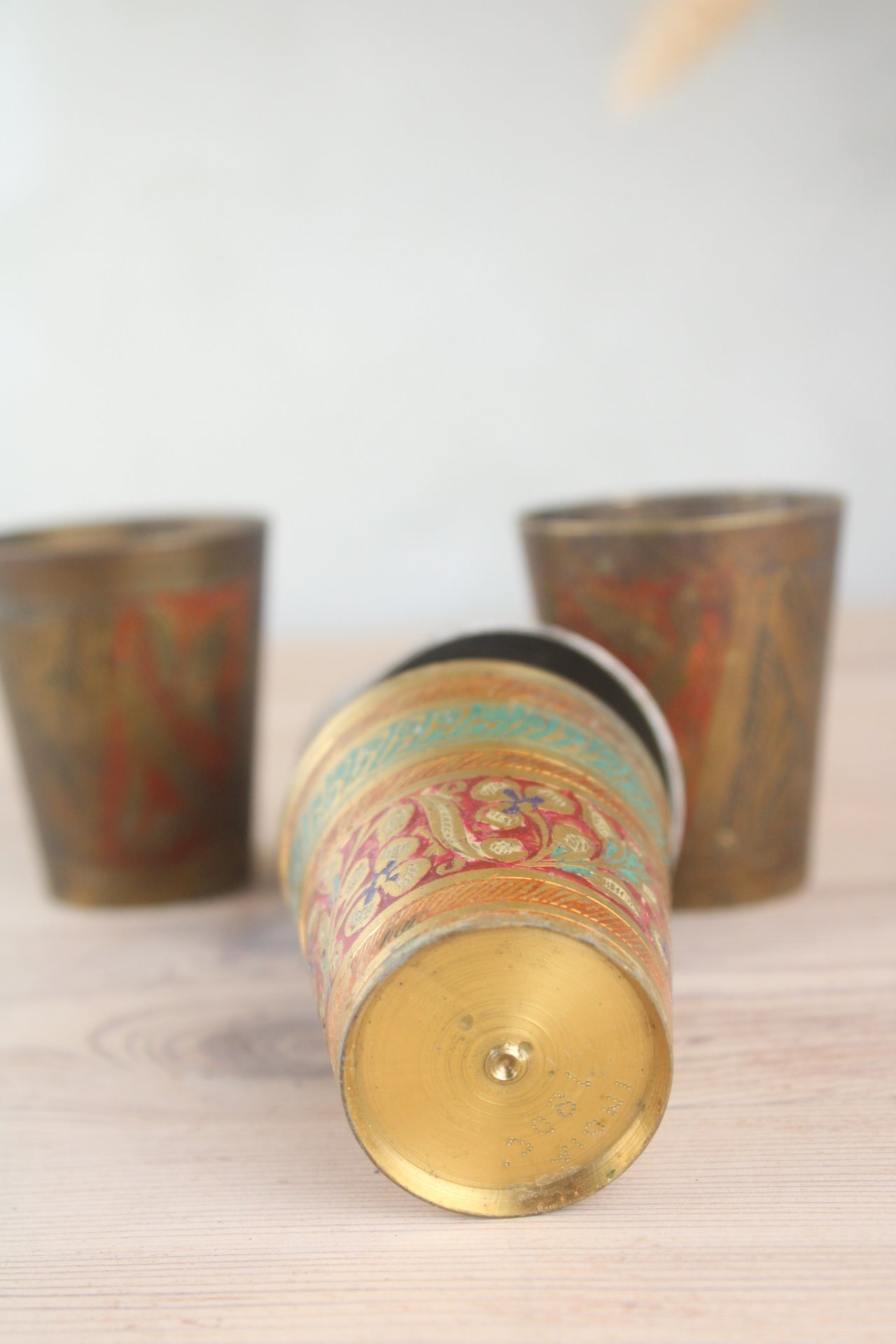 Set of 4 Metal Shot Glasses