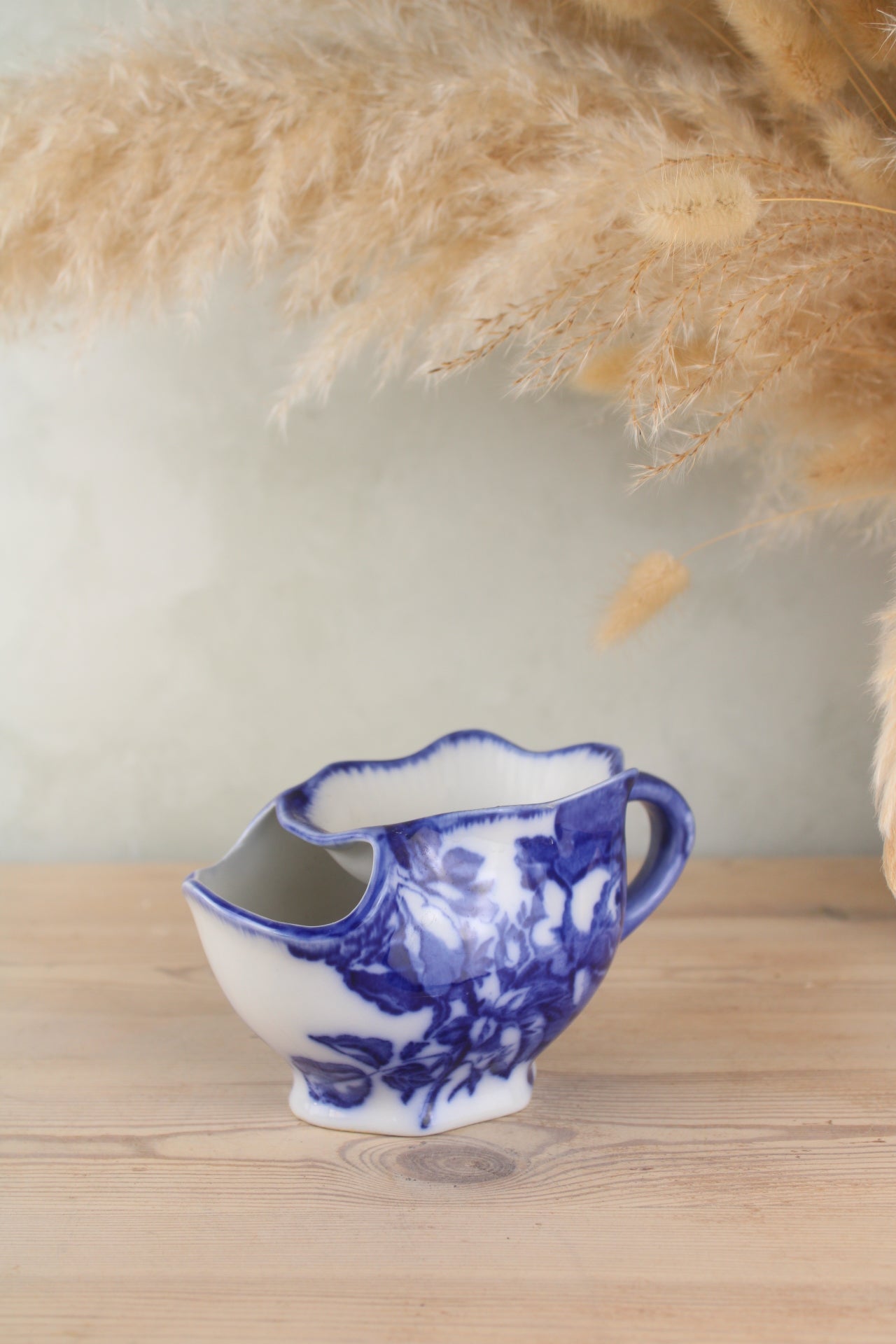 Blue and White Vintage Shaving Cup