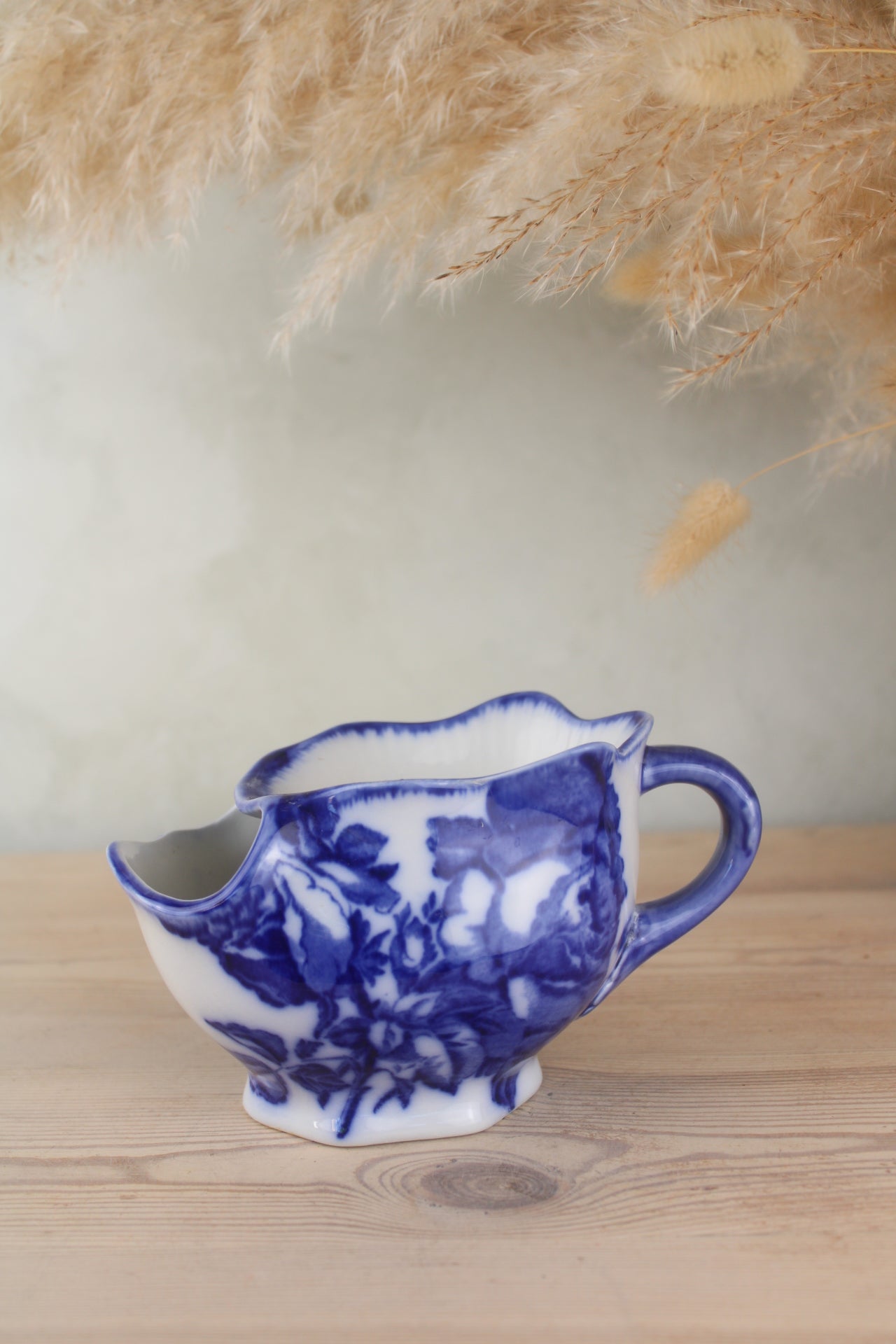 Blue and White Vintage Shaving Cup