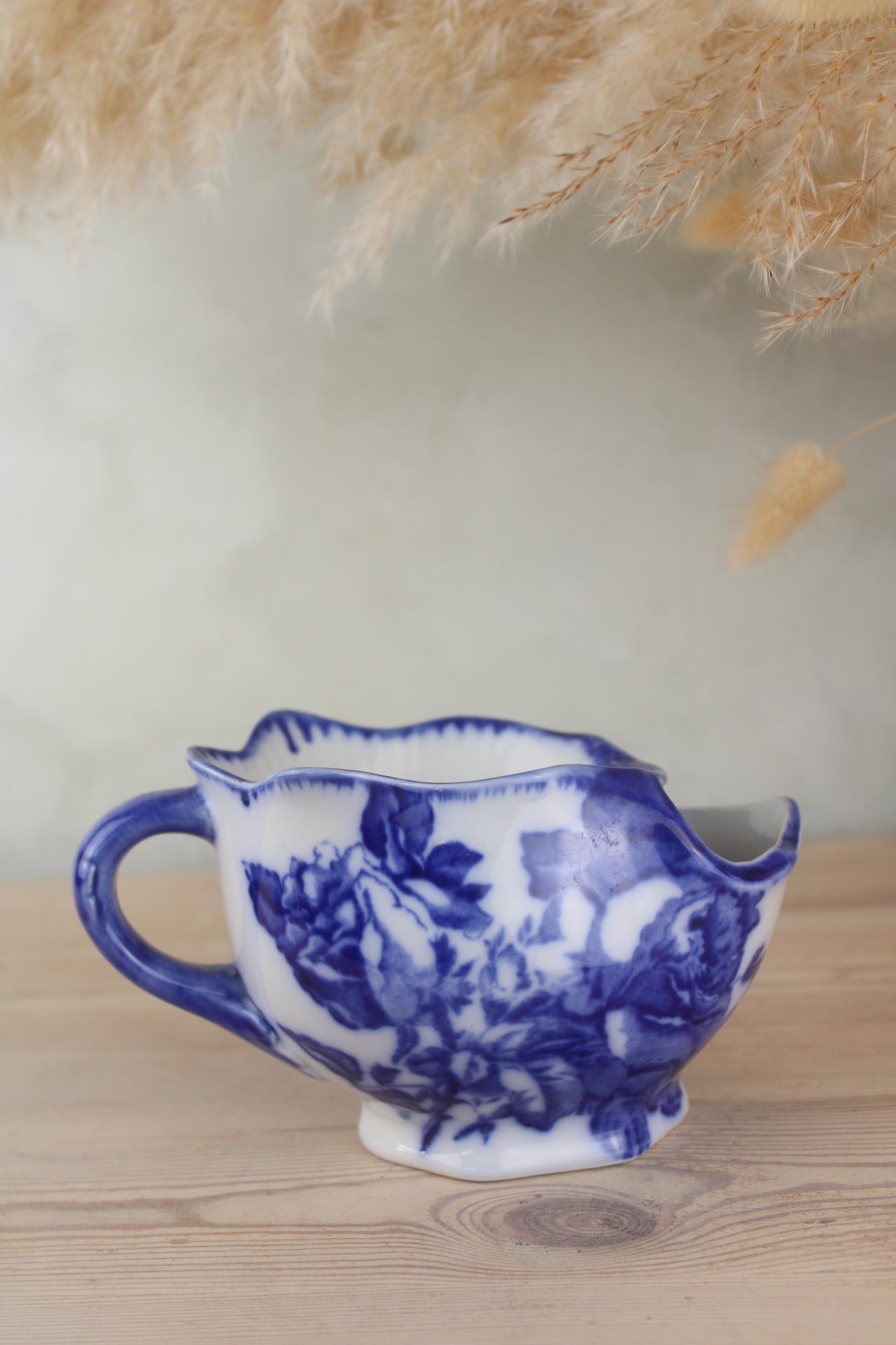 Blue and White Vintage Shaving Cup
