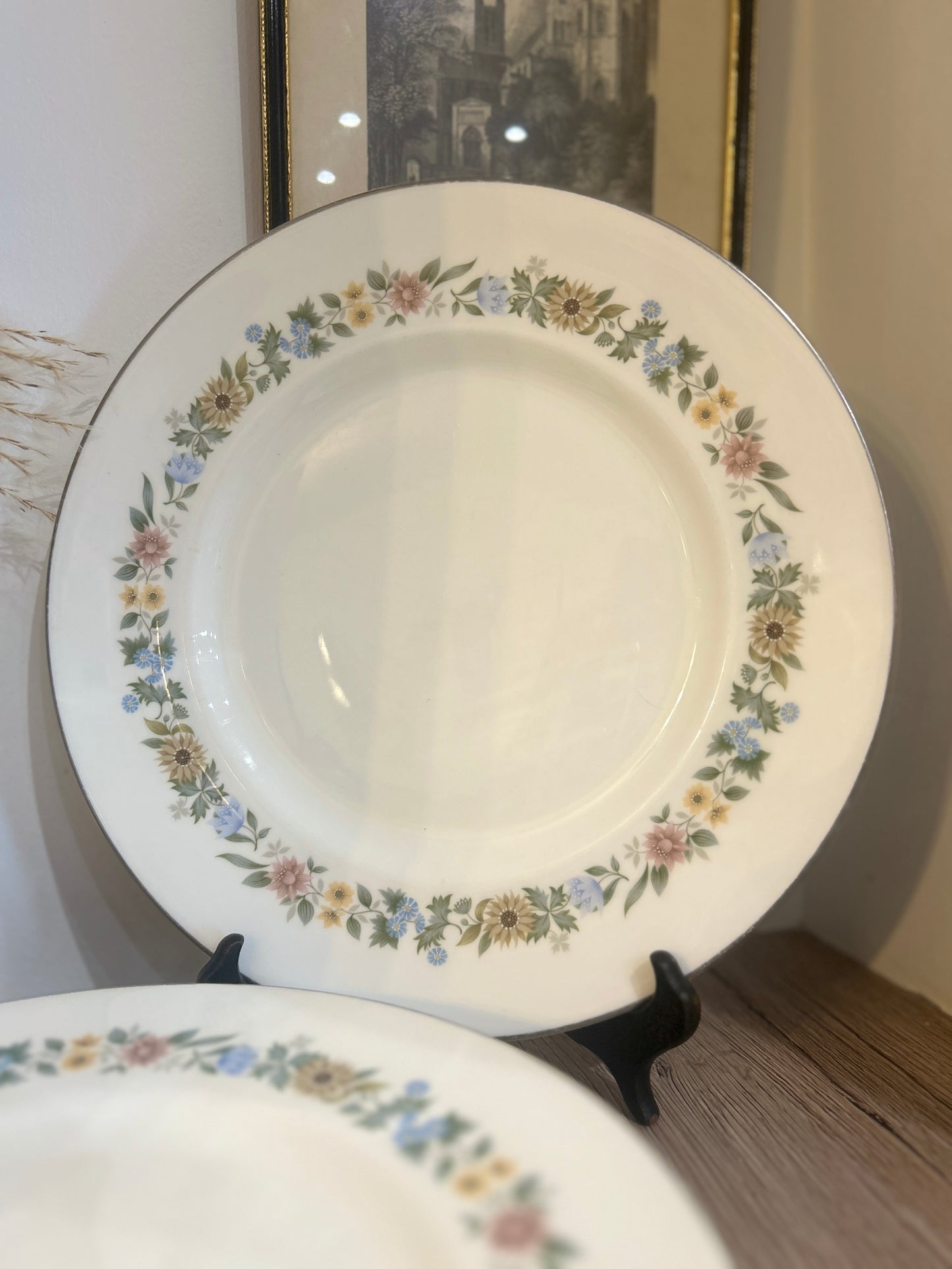 Set of 6 Royal Doulton Pastorale Vintage Floral Plates