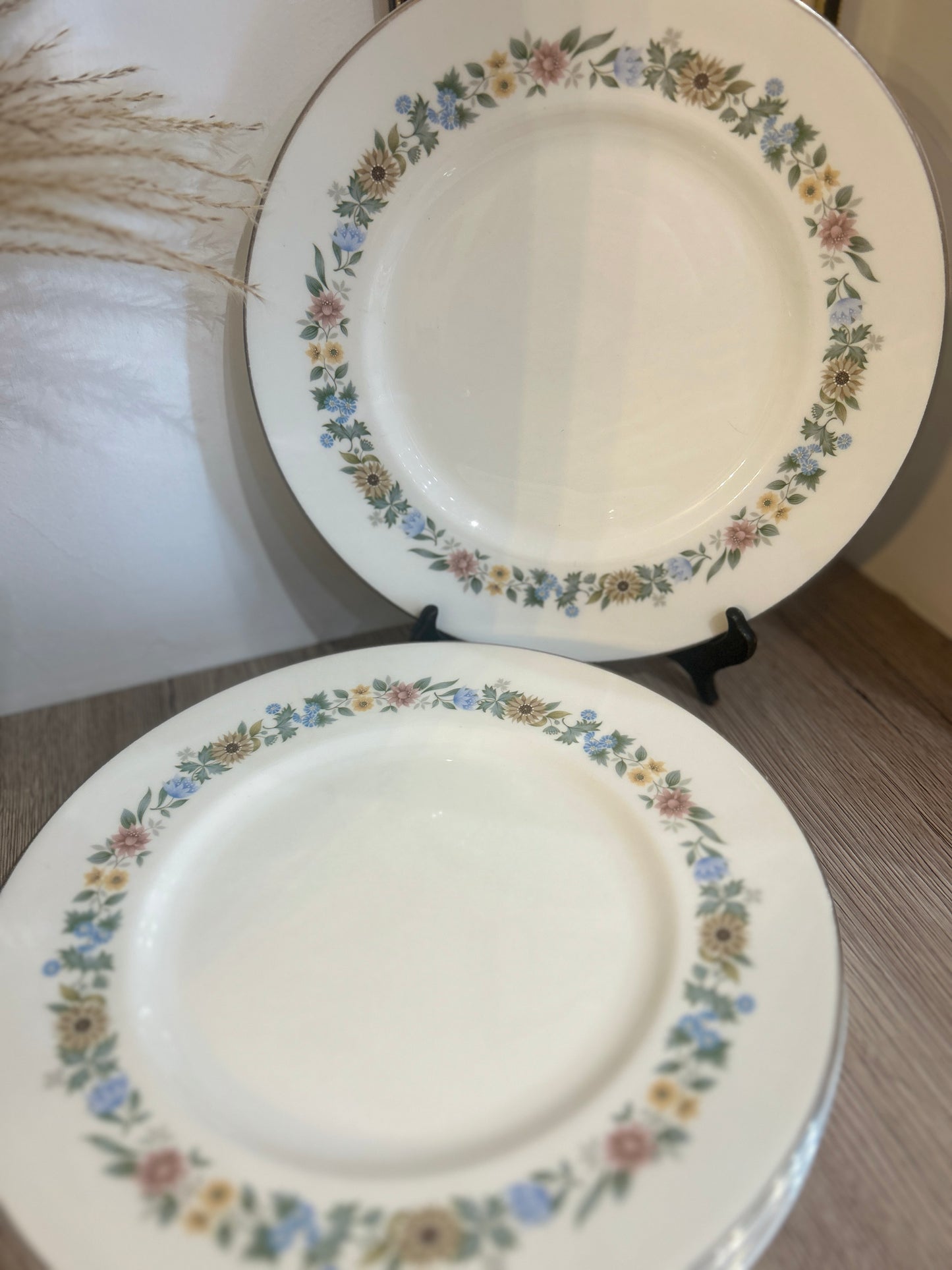 Set of 6 Royal Doulton Pastorale Vintage Floral Plates