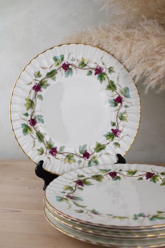 Set of 6 Royal Worcester Bacchanal Large Dinner Plates