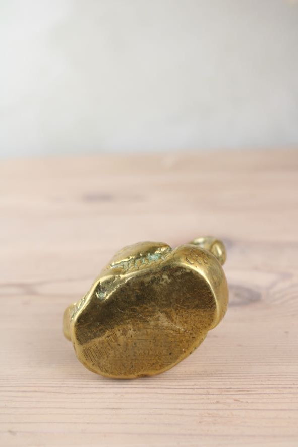 Brass Swan Pot