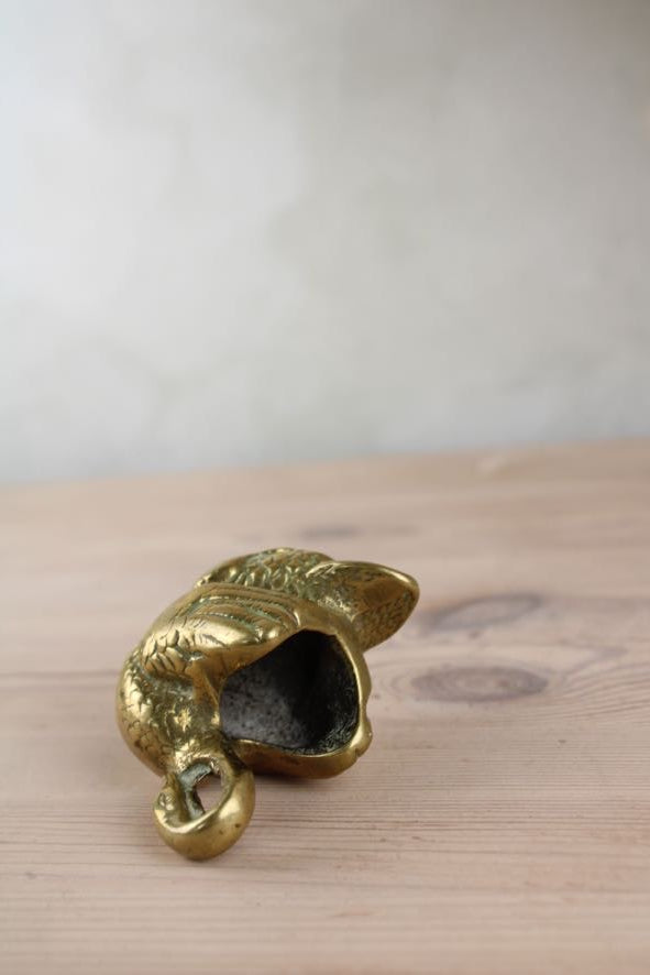 Brass Swan Pot