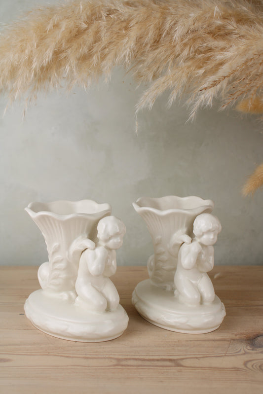 Pair of Sylvac 2683 Cherub Vases