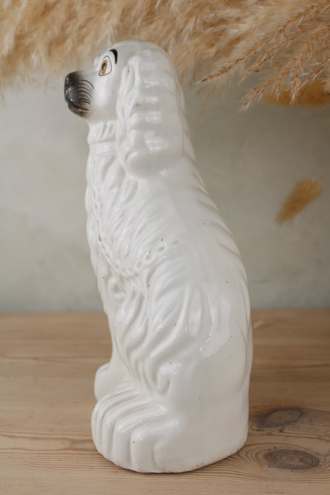 White Staffordshire Dog