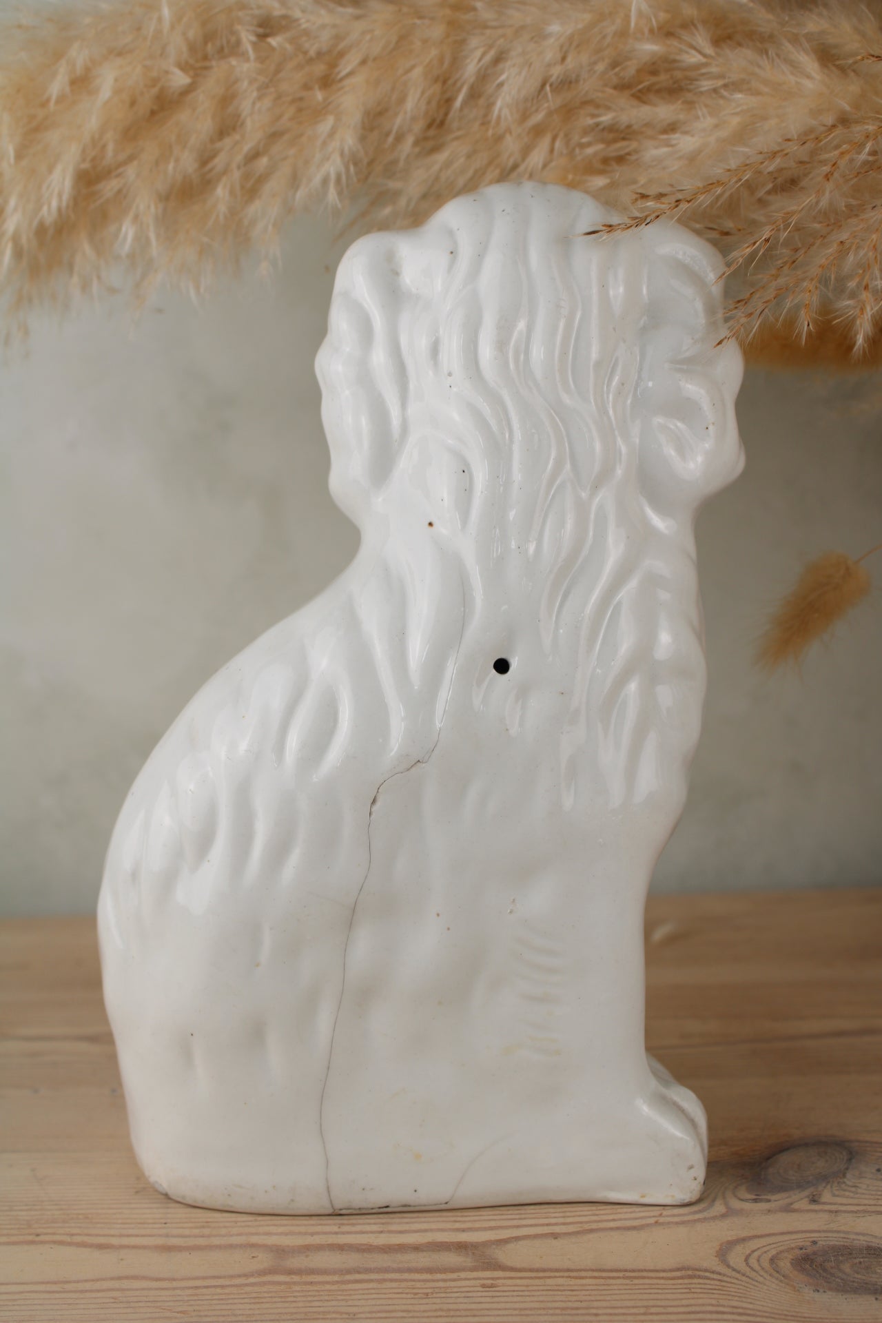 White Staffordshire Dog