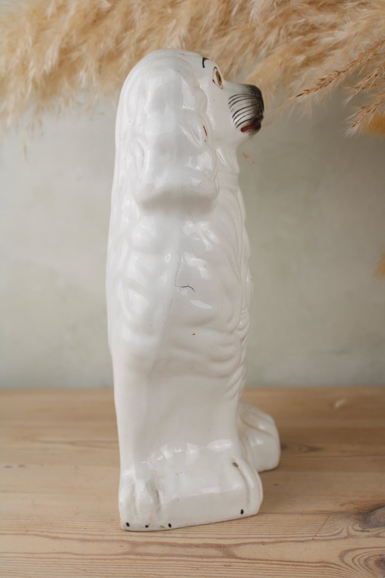 White Staffordshire Dog