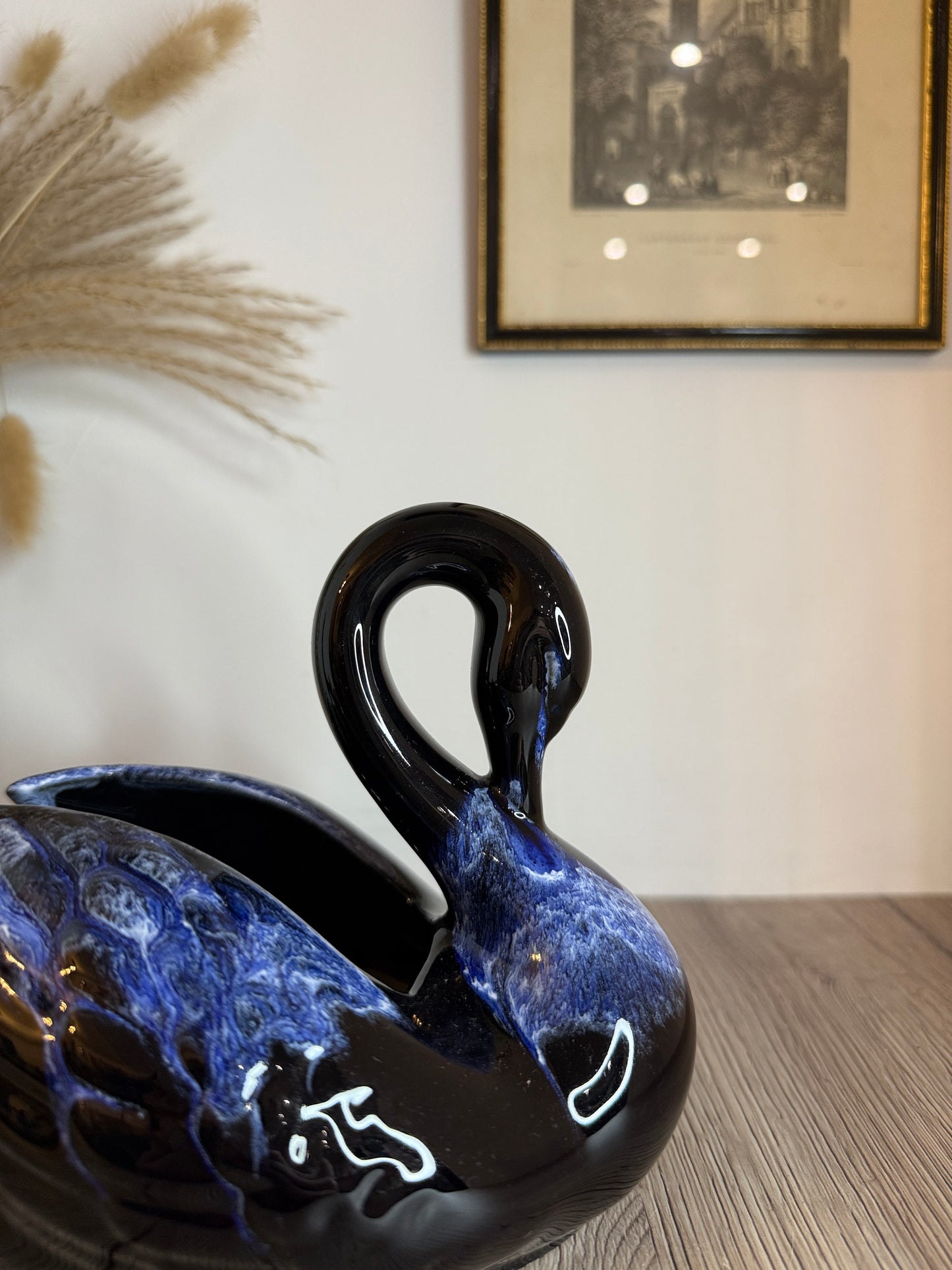 Blue Swan Plant Pot