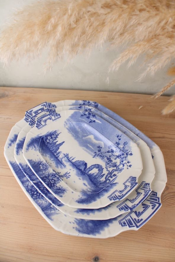 Set of 3 Regal Pottery Palissy ‘Enchanta’ Platters