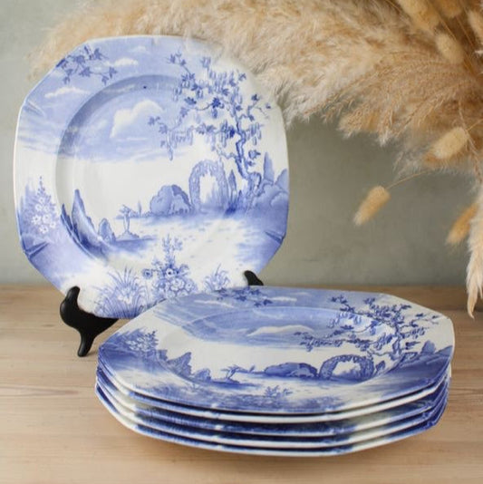 Set of 6 Regal Pottery Palissy ‘Enchanta’ Large Side Plates