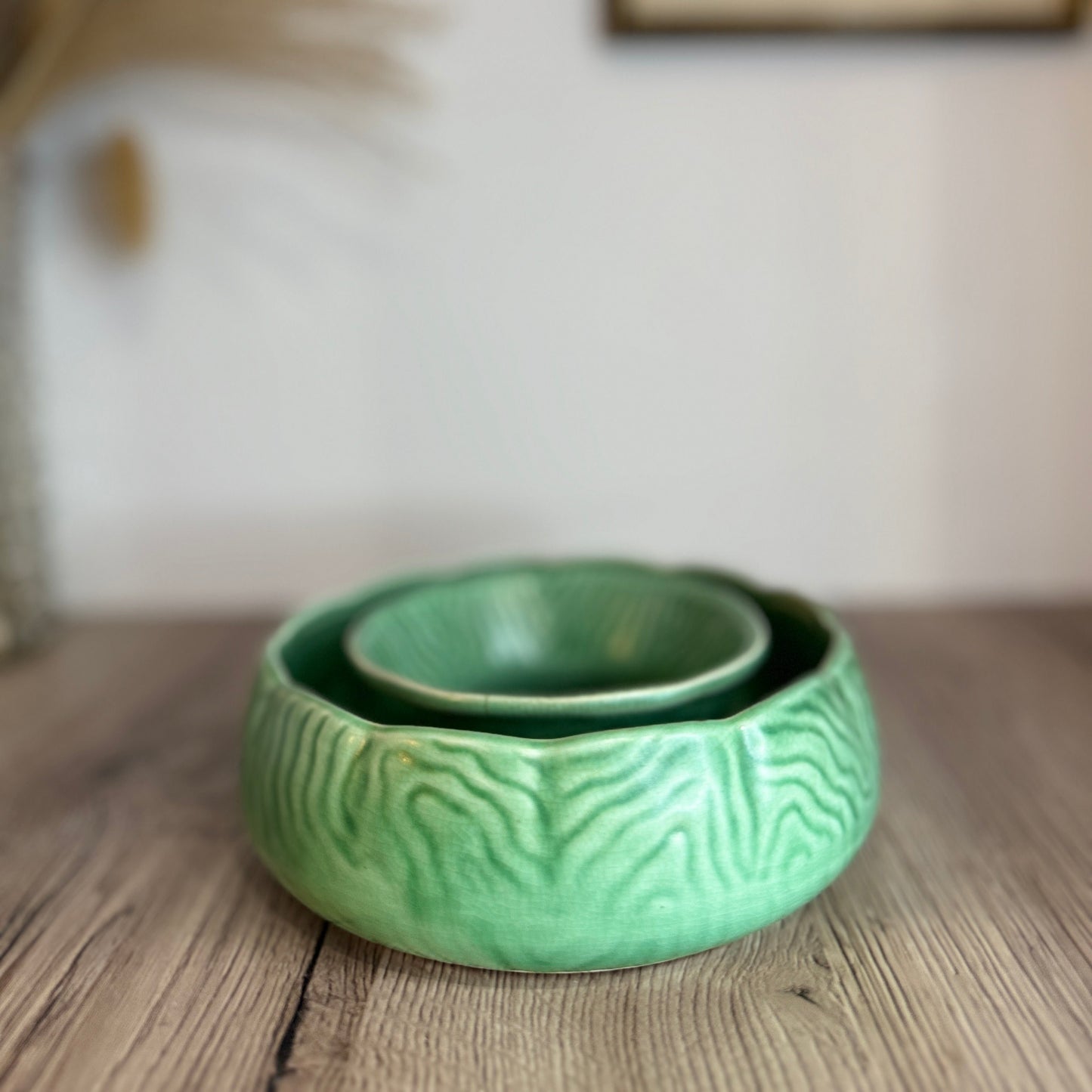 Sylvac 1992 Green Ring Planter Plant Pot