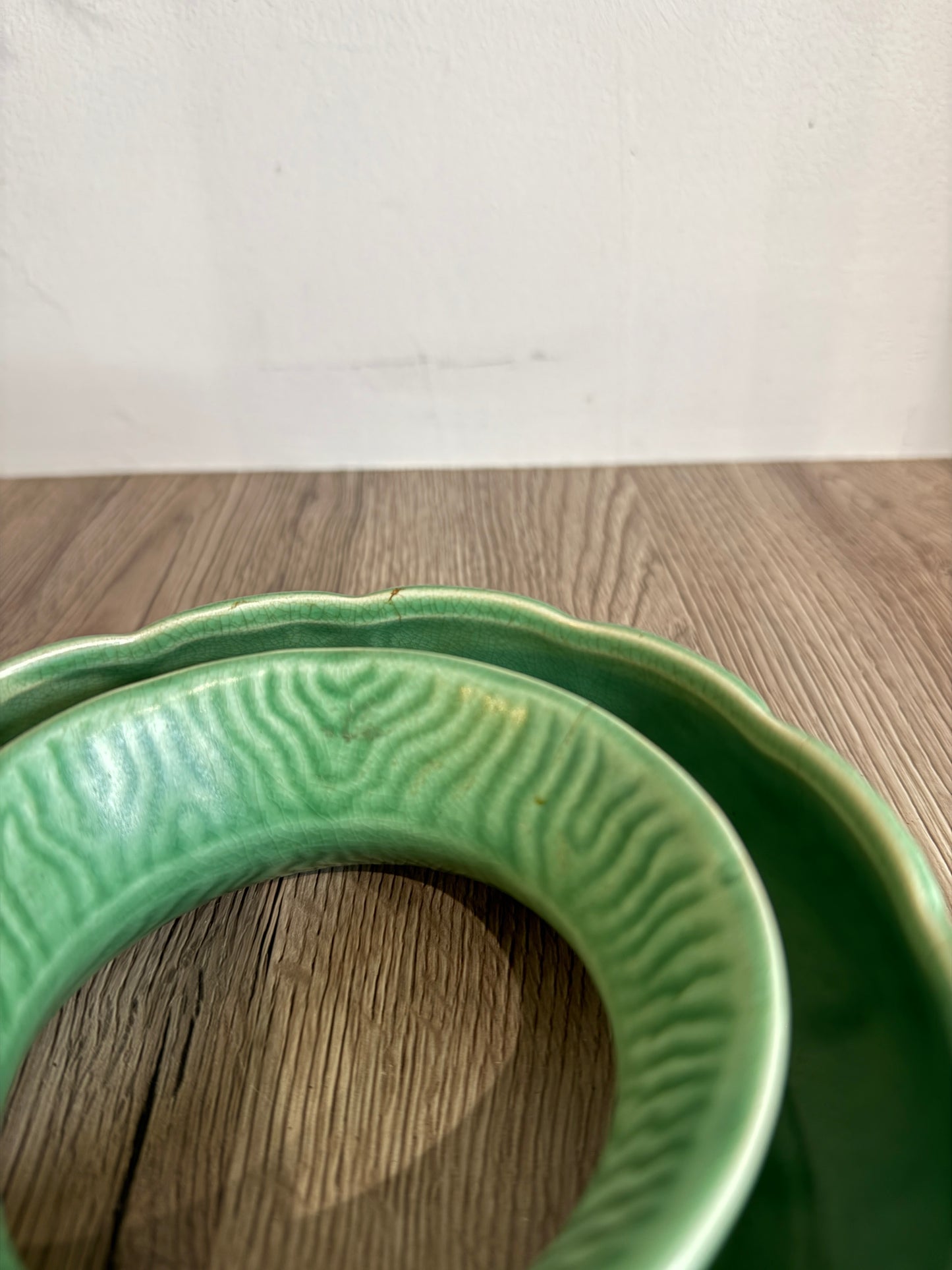 Sylvac 1992 Green Ring Planter Plant Pot