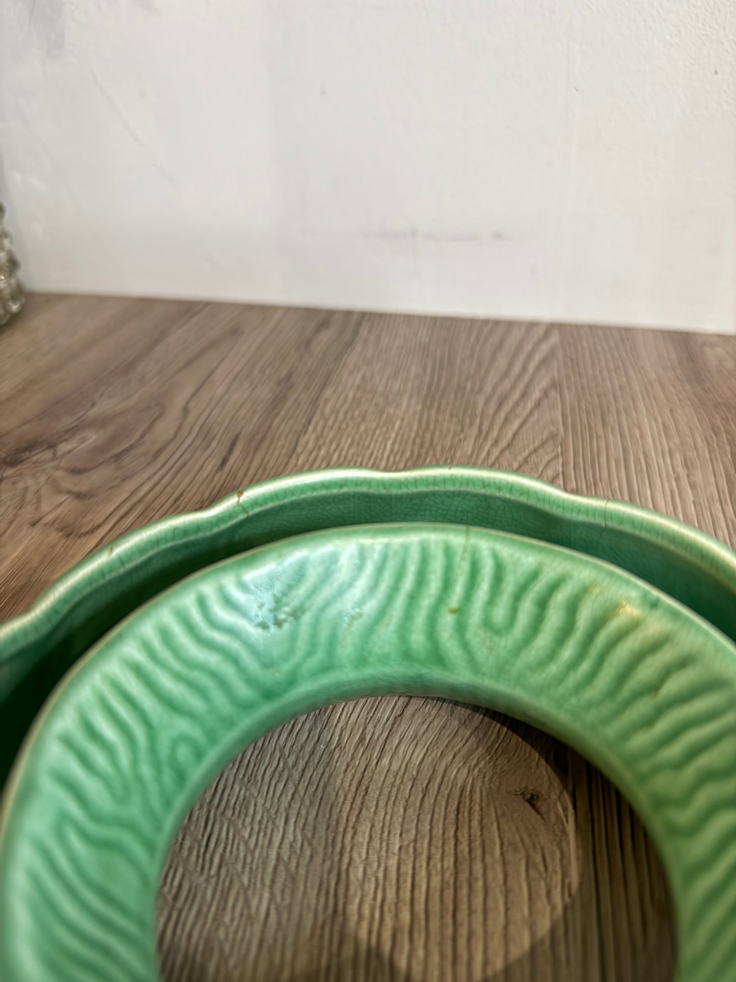 Sylvac 1992 Green Ring Planter Plant Pot