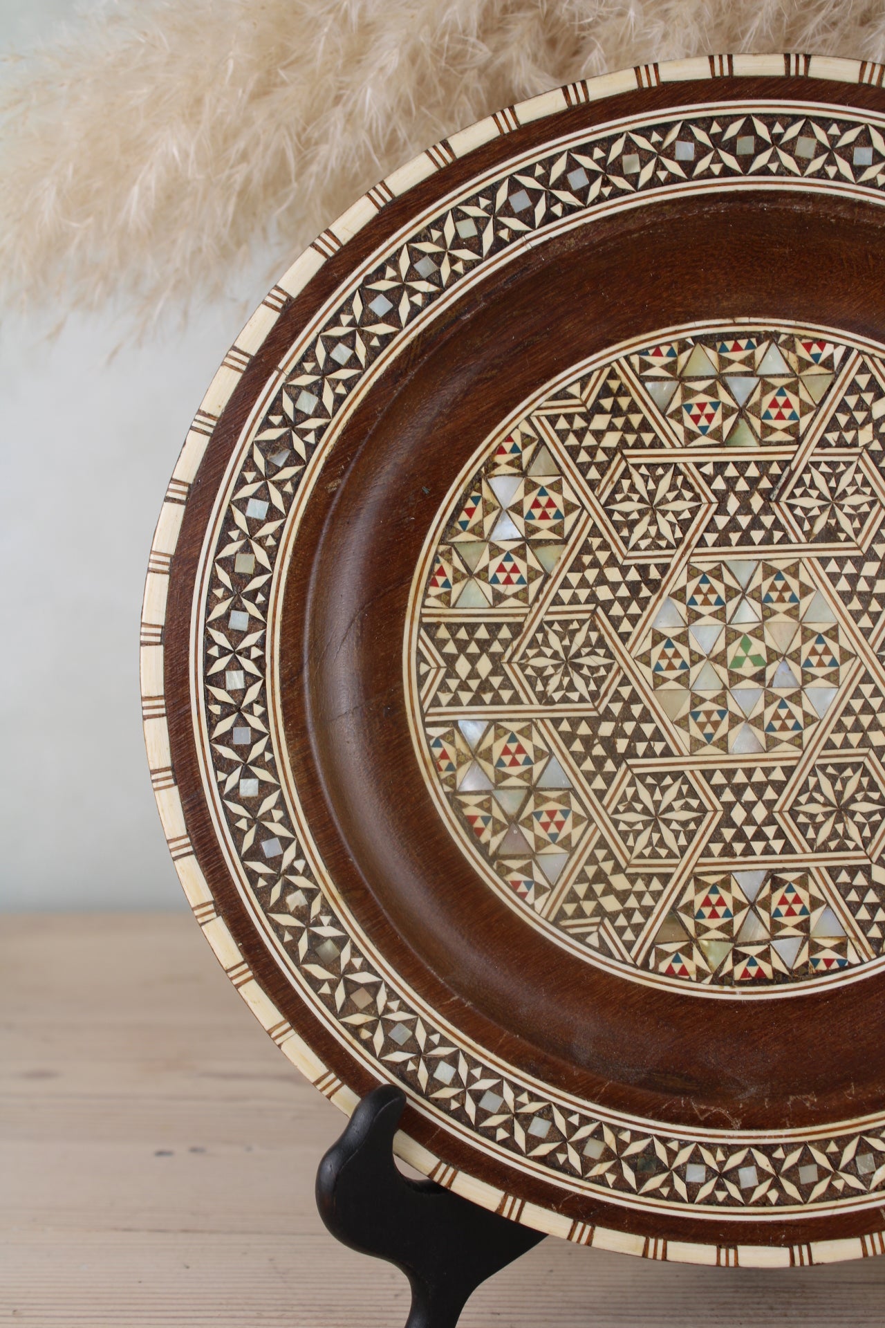Wooden Mosaic Plate