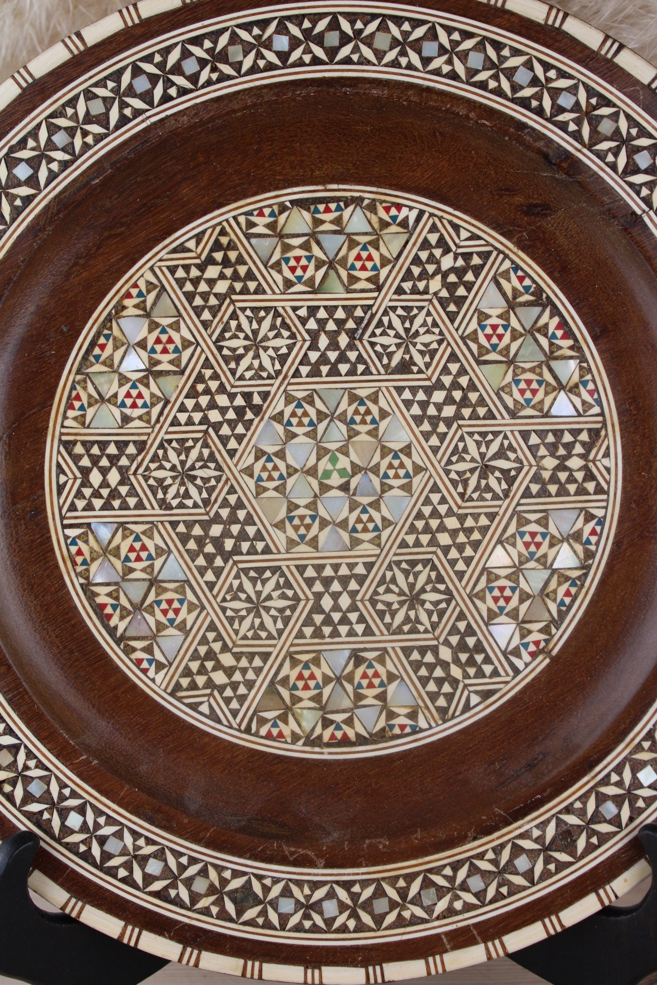 Wooden Mosaic Plate