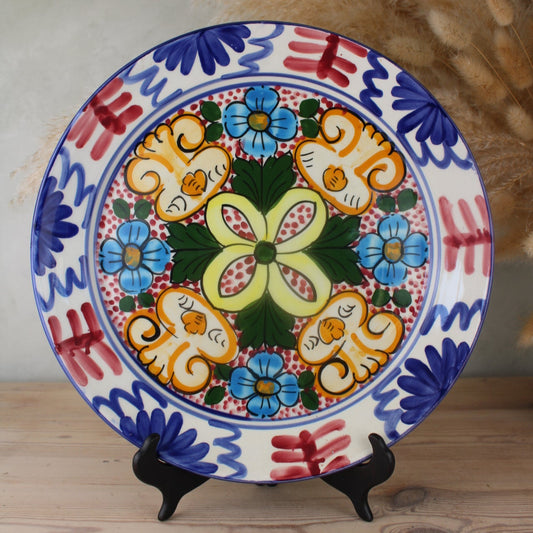 Colourful Floral Spanish Hanging Plate