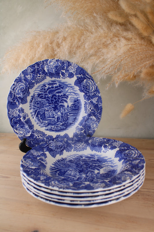 Set of 6 Woods Ware Soup Bowls