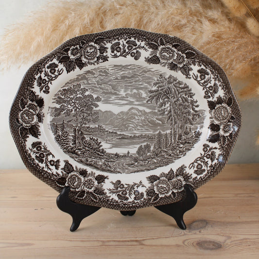 Brown Enoch Wedgwood ‘Lochs of Scotland’ Platter