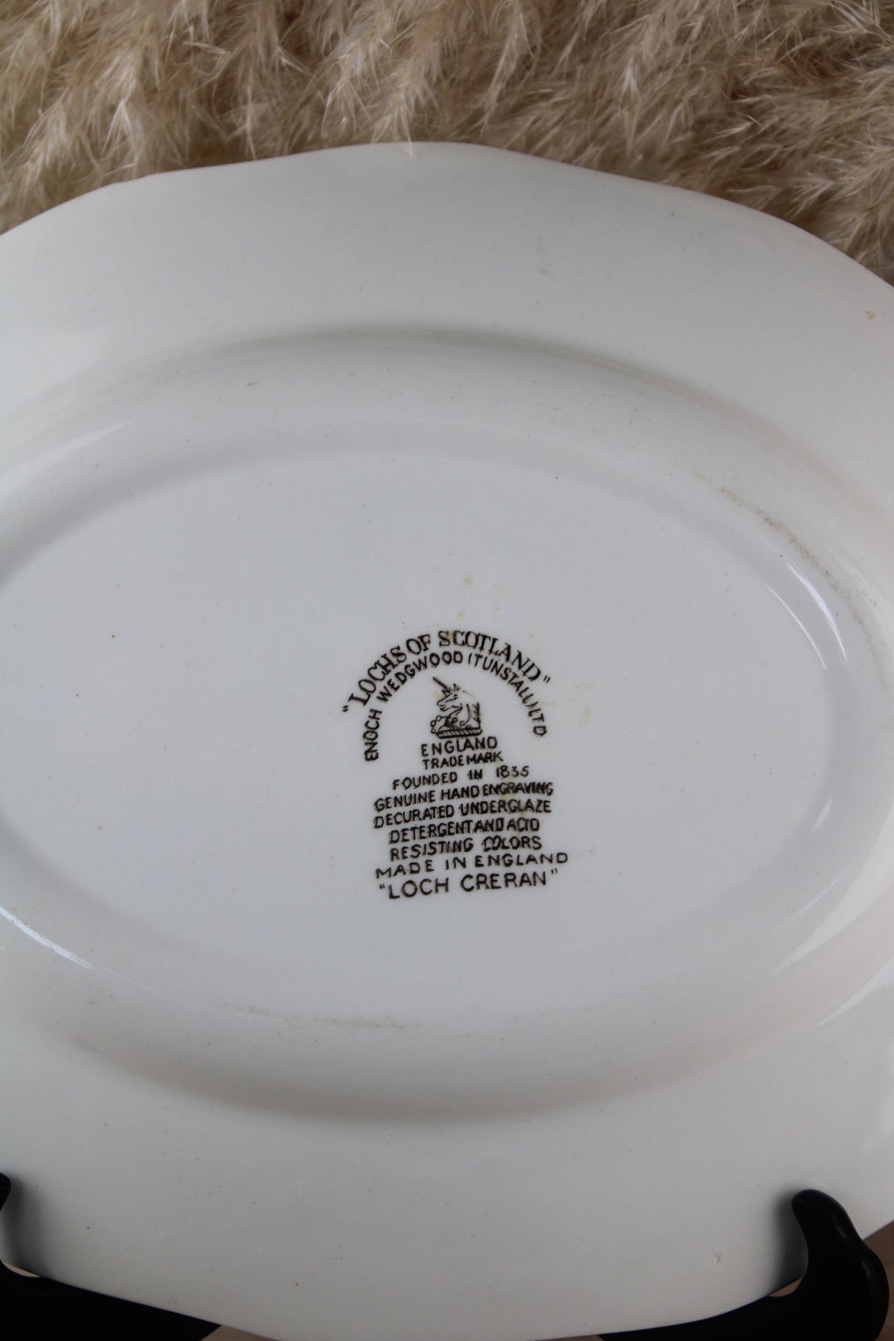 Brown Enoch Wedgwood ‘Lochs of Scotland’ Platter
