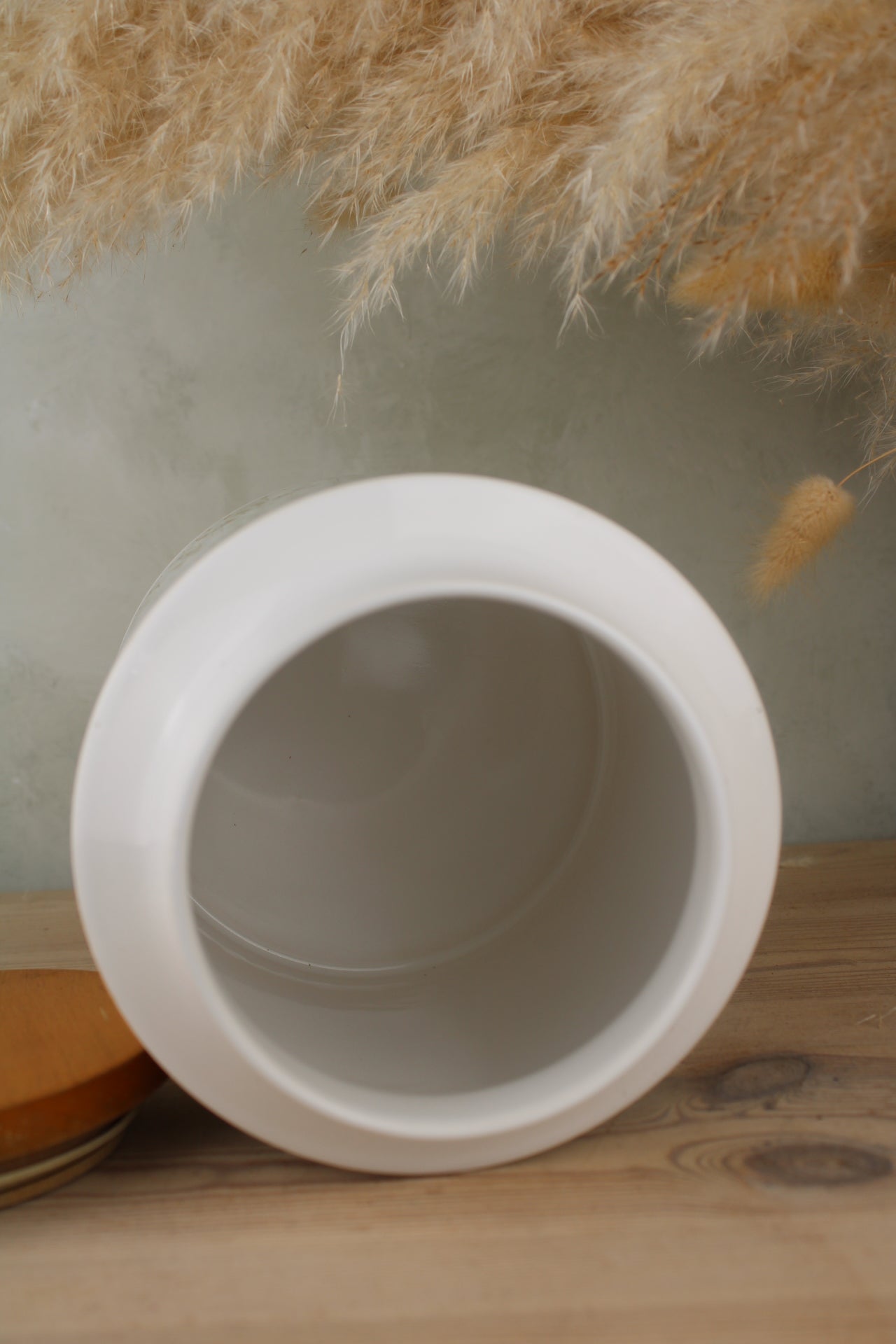 Hornsea Fleur Flour Jar with Wooden Lid