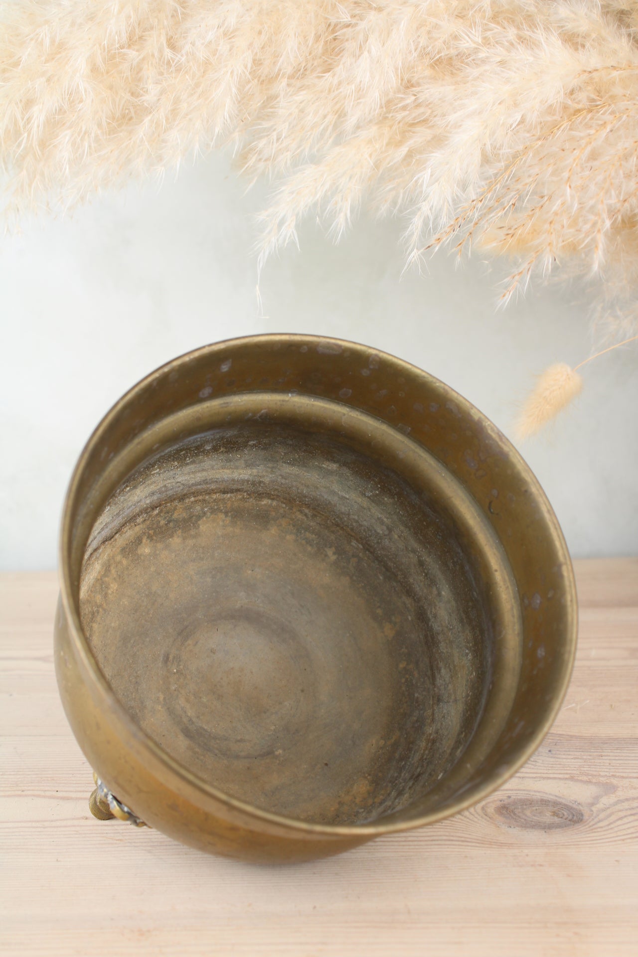 Brass Plant Pot with Feet