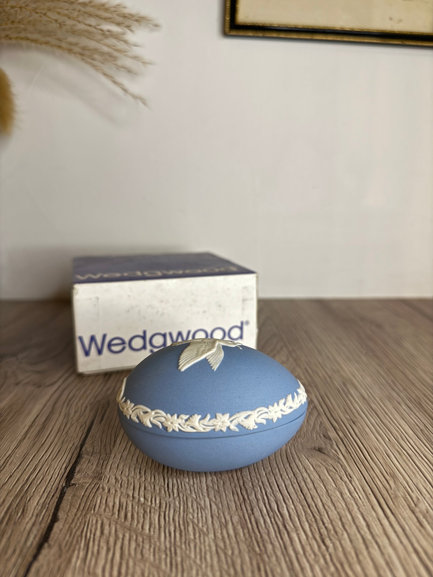 Wedgwood Blue Jasperware Egg 1977