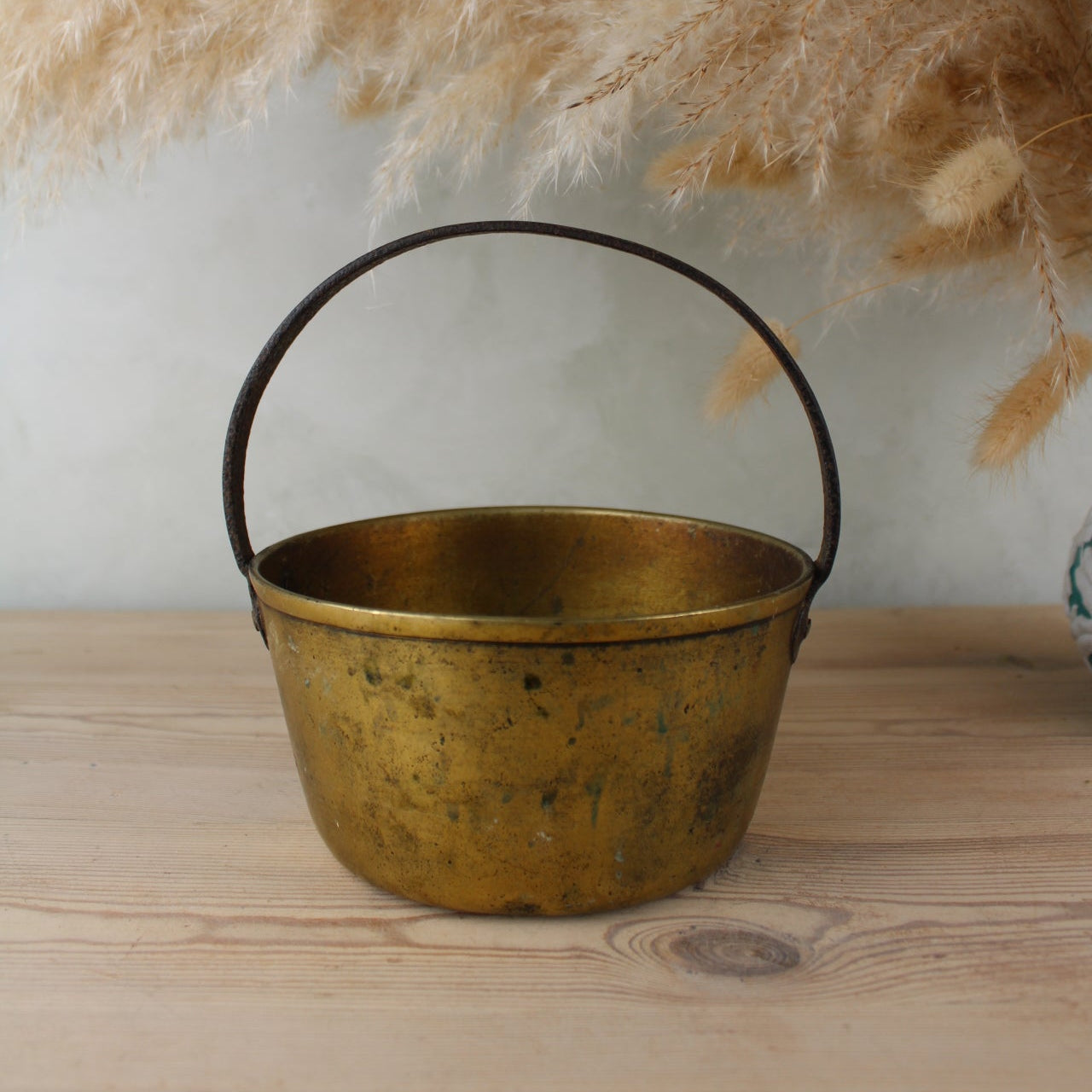 Large Brass Jam Pot