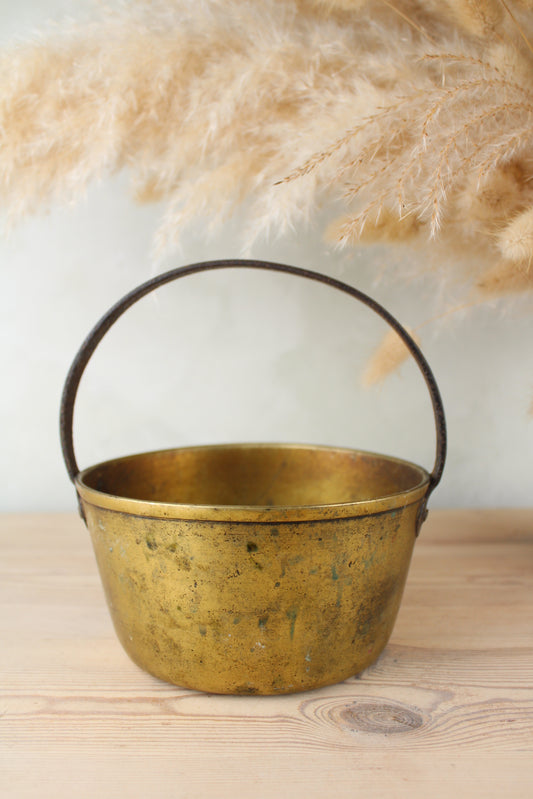 Large Brass Jam Pot