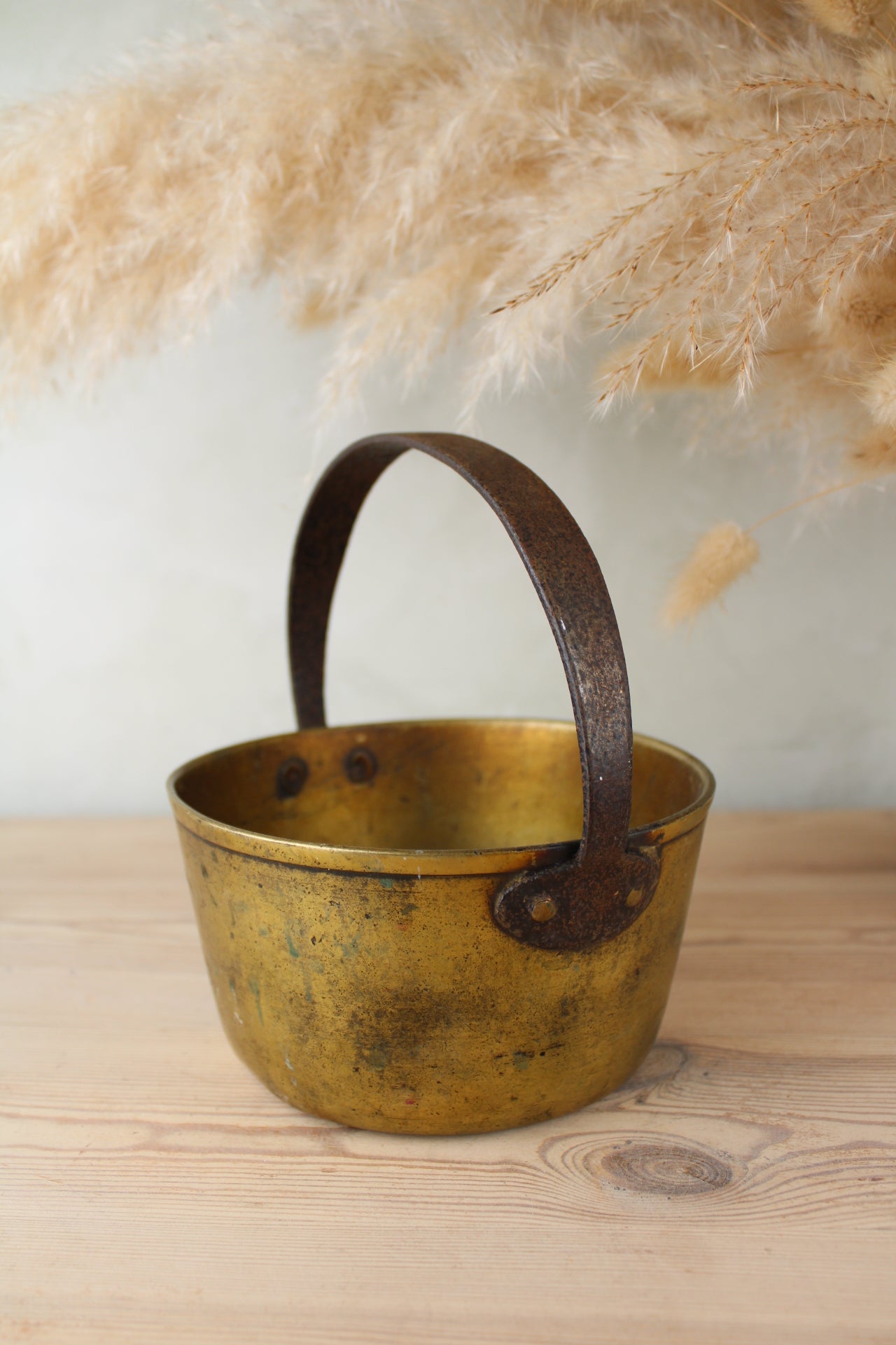 Large Brass Jam Pot