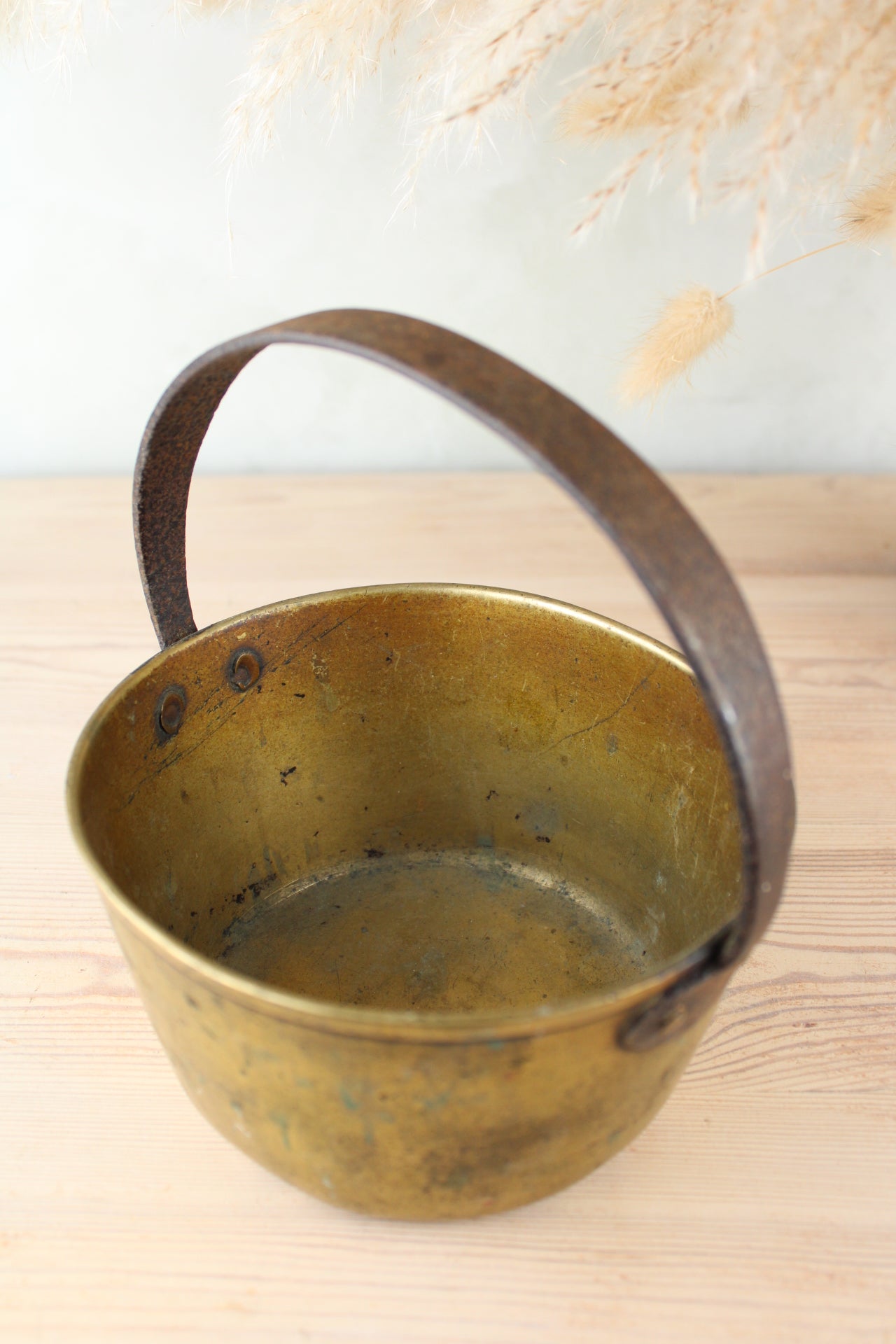 Large Brass Jam Pot