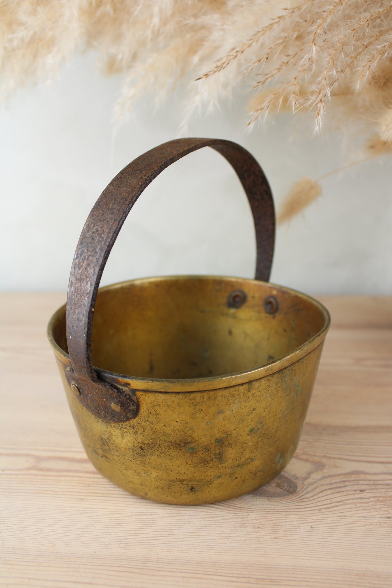Large Brass Jam Pot