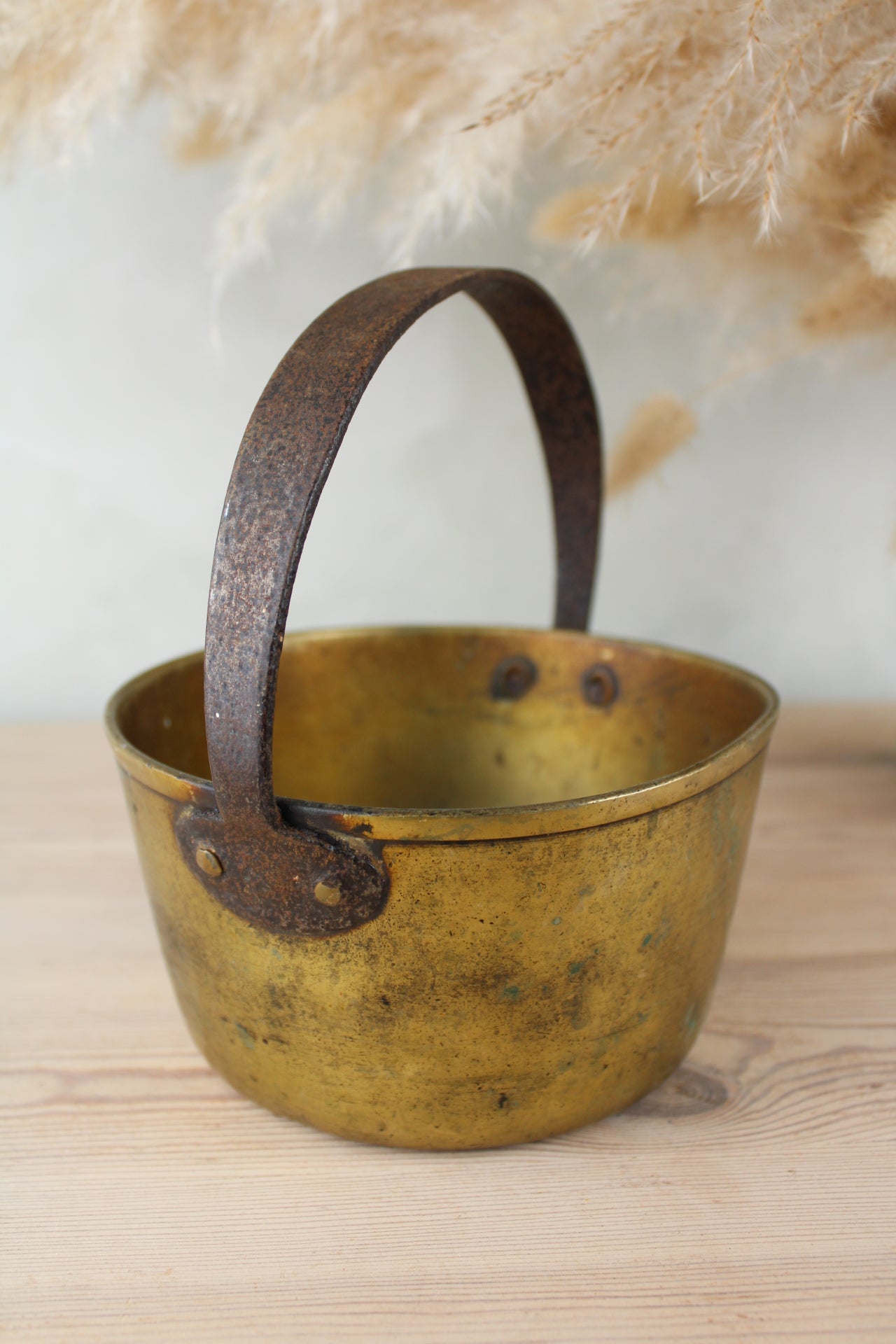 Large Brass Jam Pot