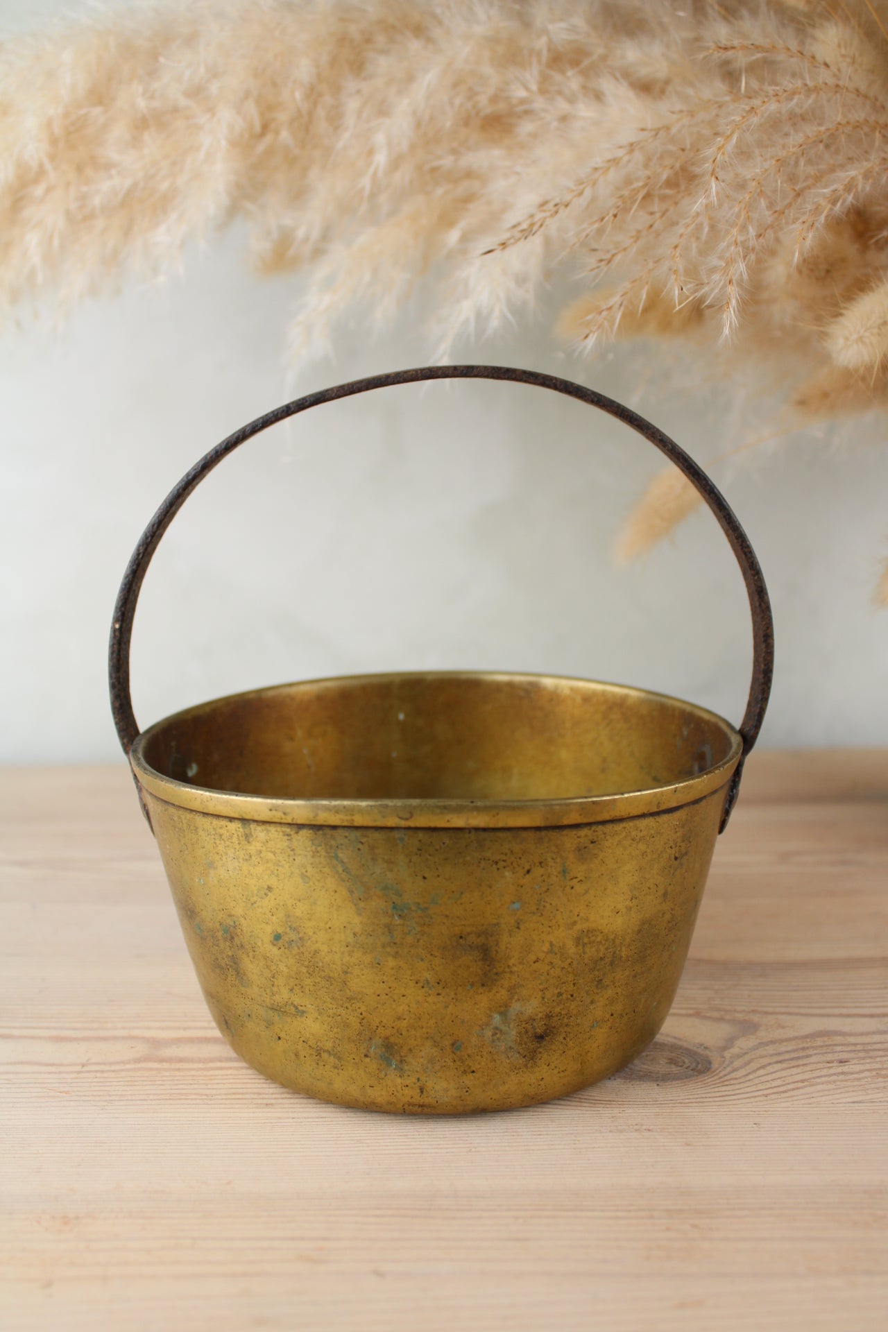 Large Brass Jam Pot