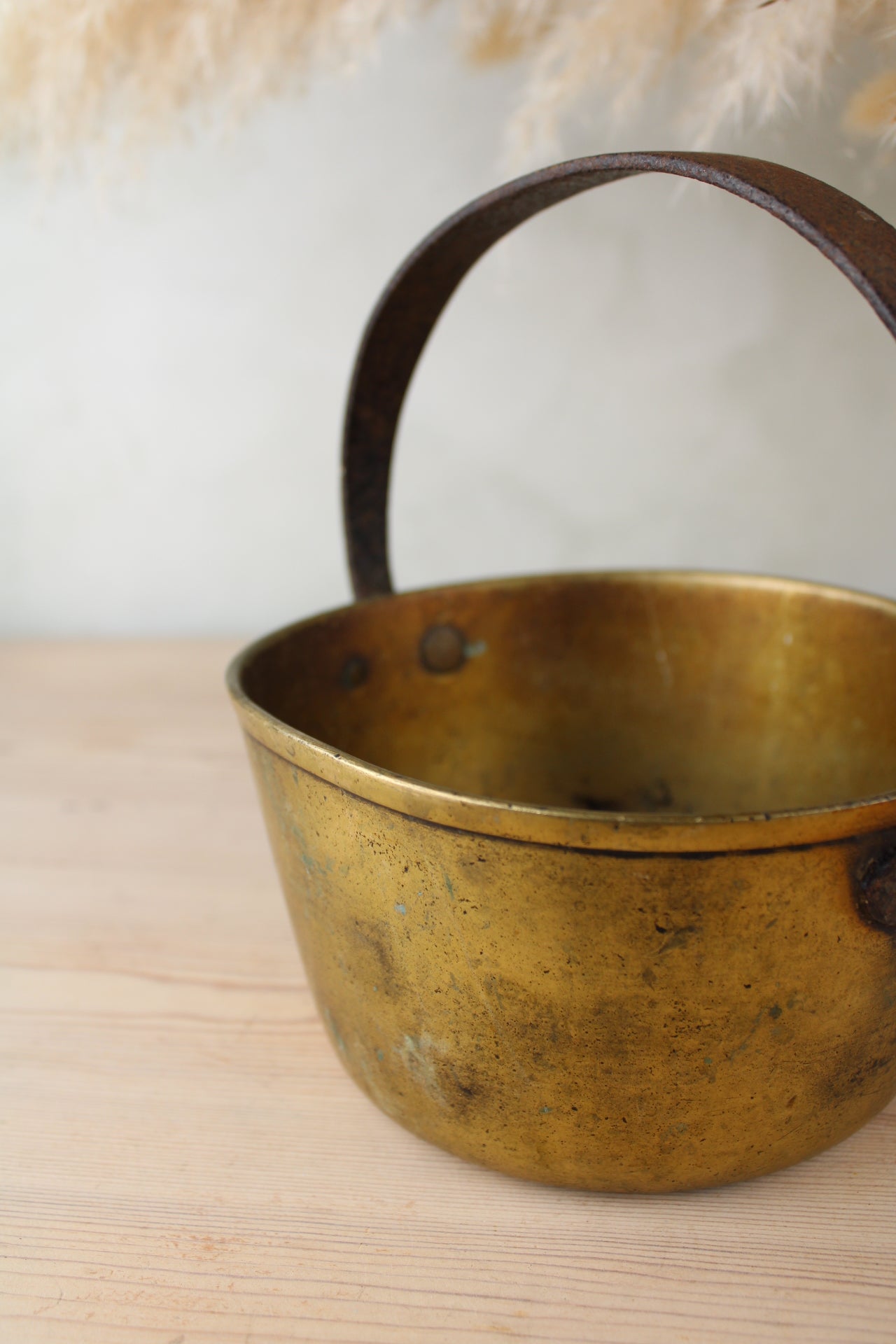 Large Brass Jam Pot