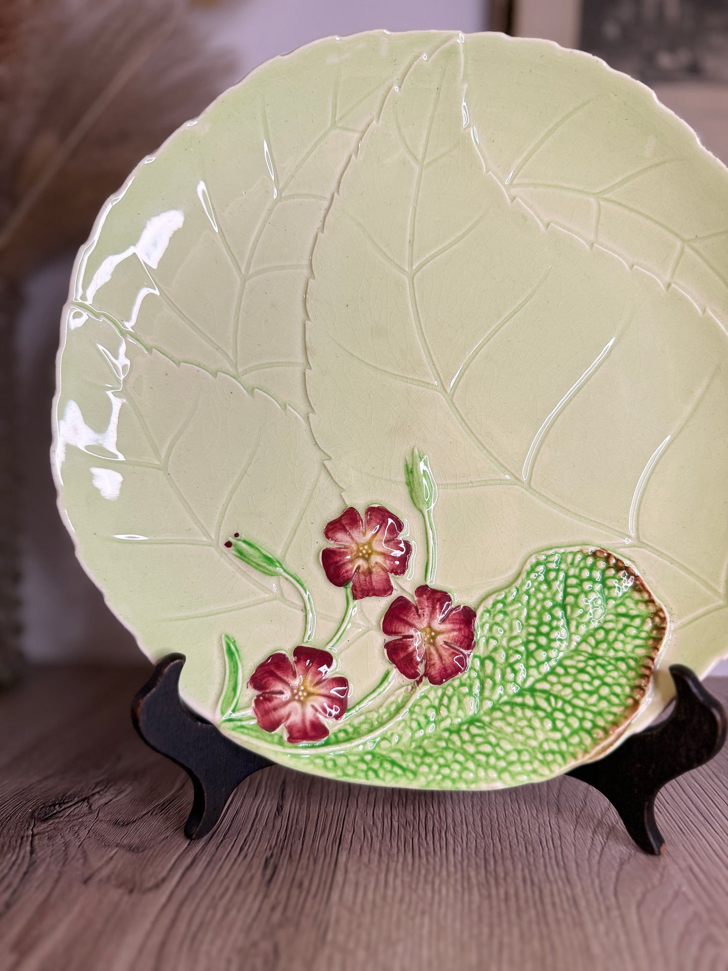 Carlton Ware Cabbage Leaf and Flower Plate