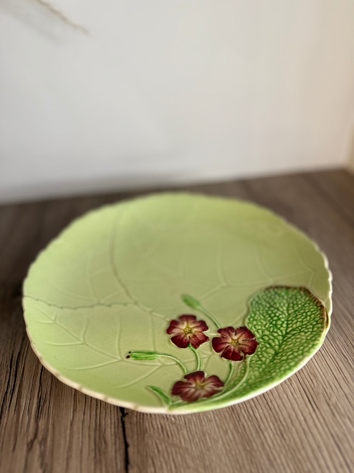 Carlton Ware Cabbage Leaf and Flower Plate