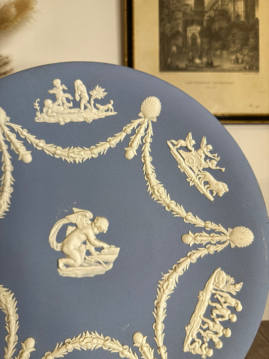 Wedgwood Blue and White Jasperware Plate