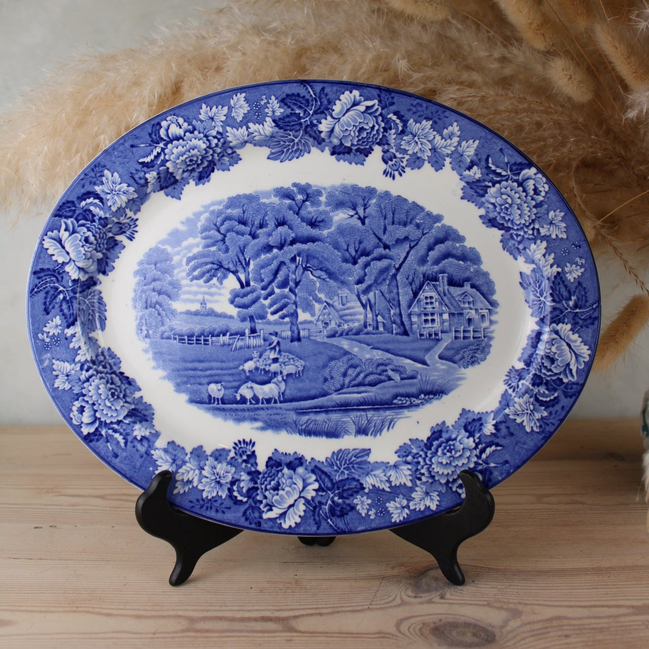 Enoch Woods Ware Blue and White Small Platter