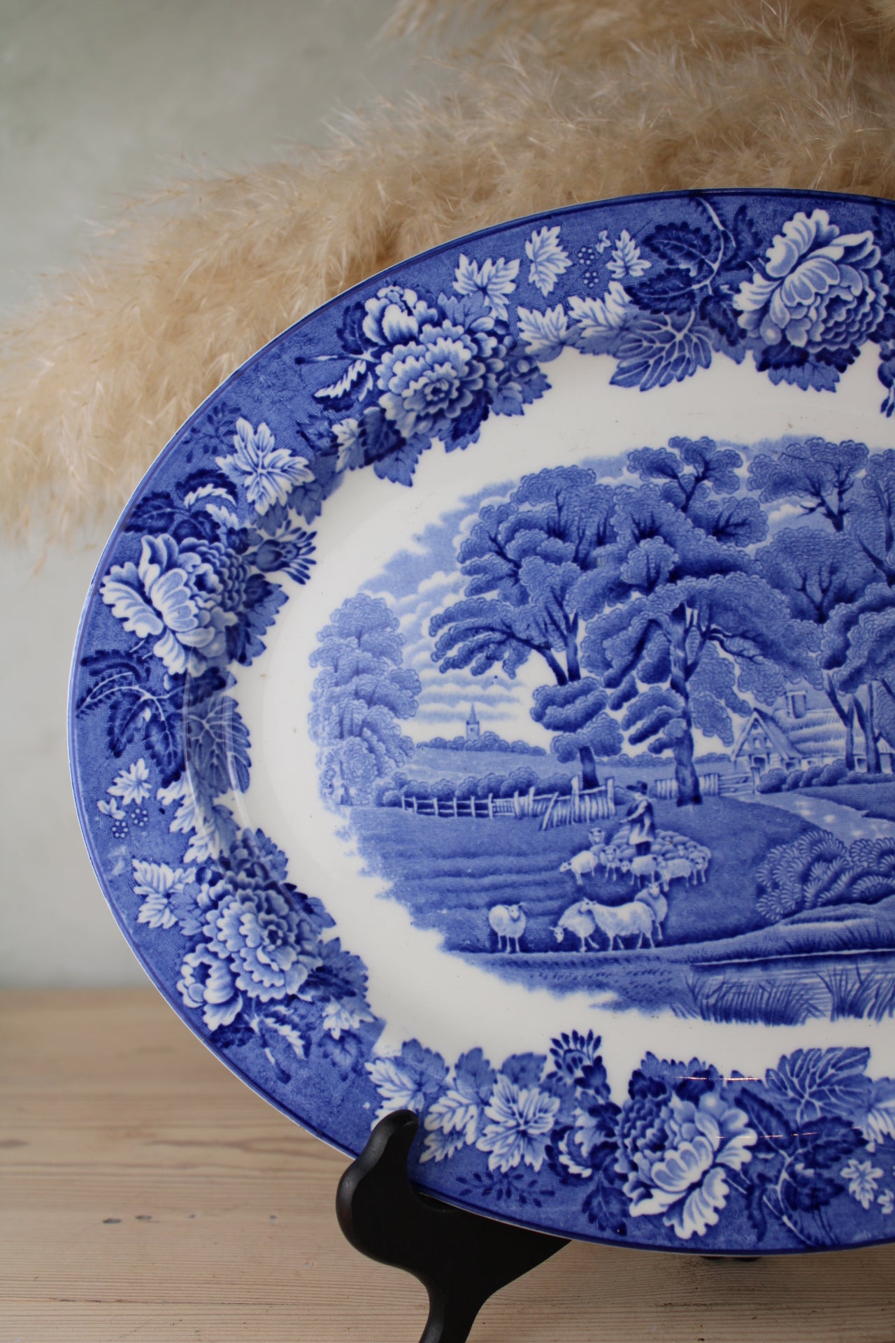 Enoch Woods Ware Blue and White Small Platter